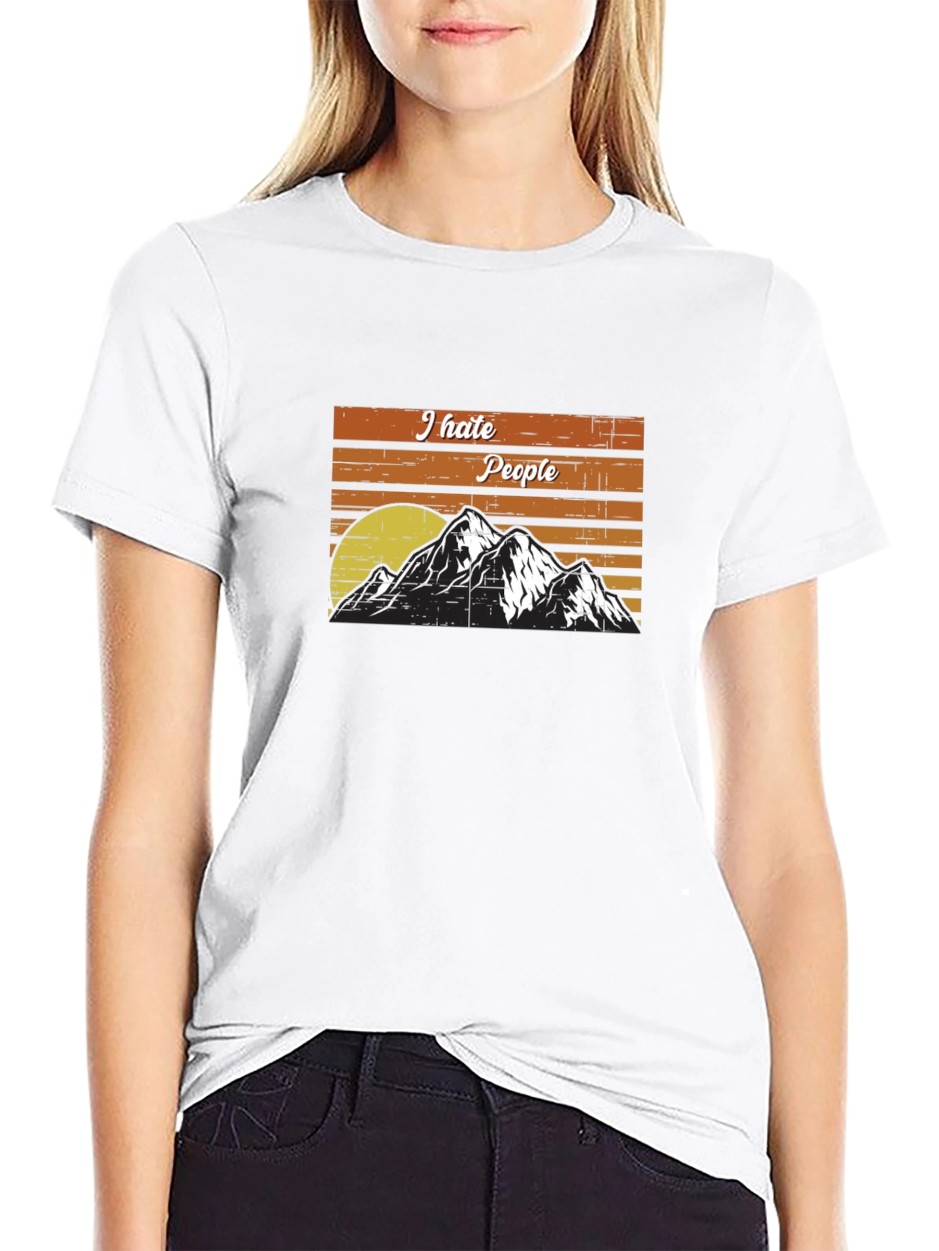I Hate People Mountain T-Shirt - Adventure Tee