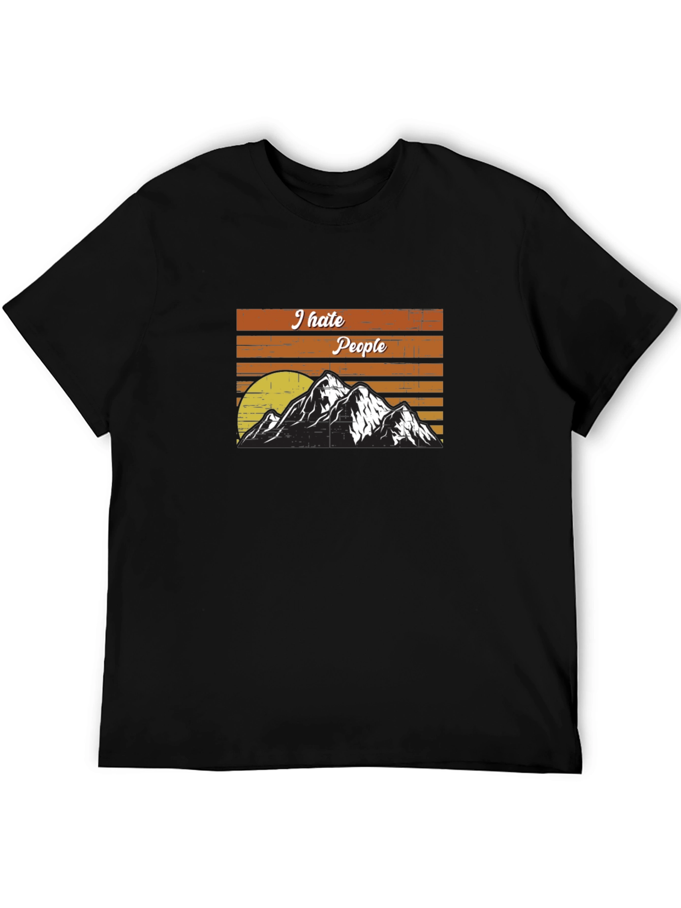 I Hate People Mountain T-Shirt - Adventure Tee