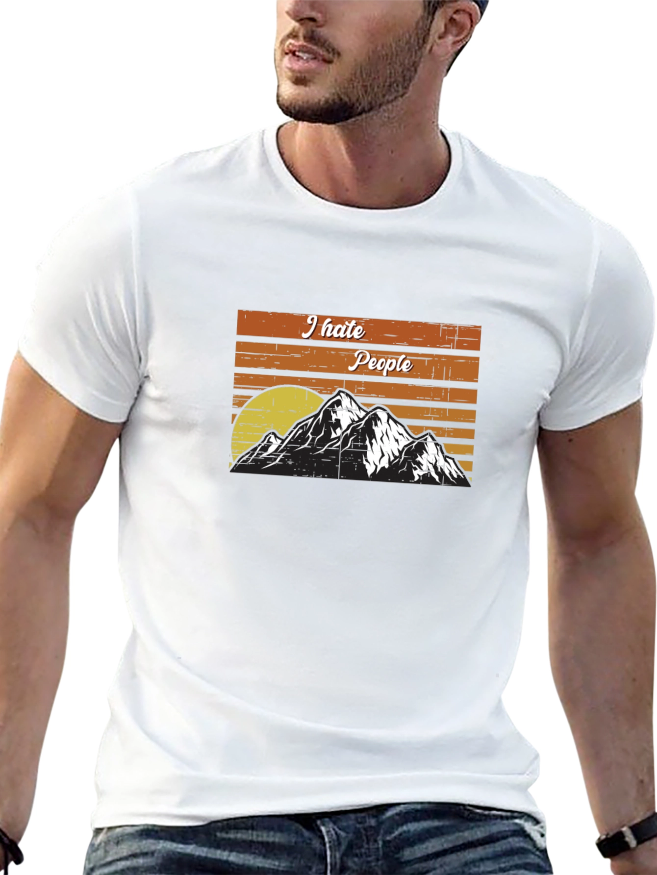 I Hate People Mountain T-Shirt - Adventure Tee