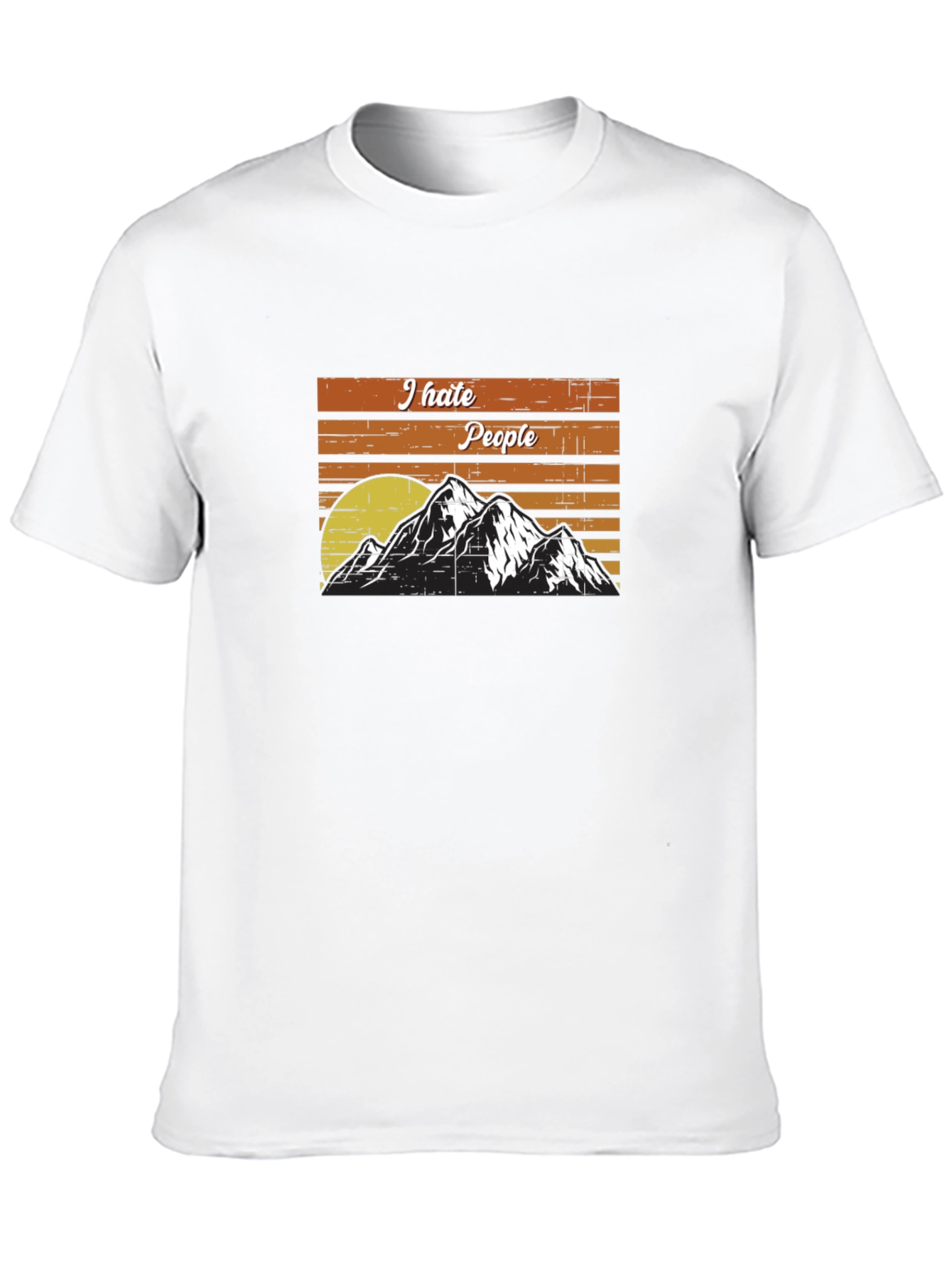 I Hate People Mountain T-Shirt - Adventure Tee