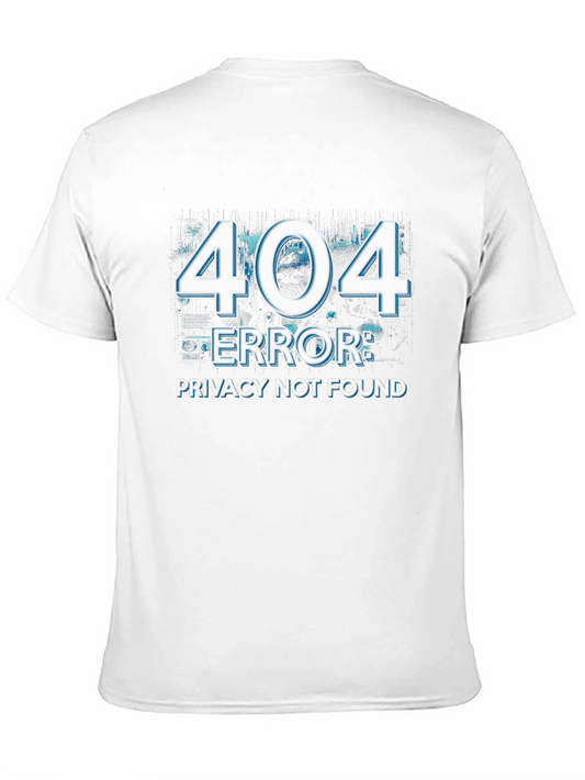 404 Error Privacy Not Found Black T-Shirt
