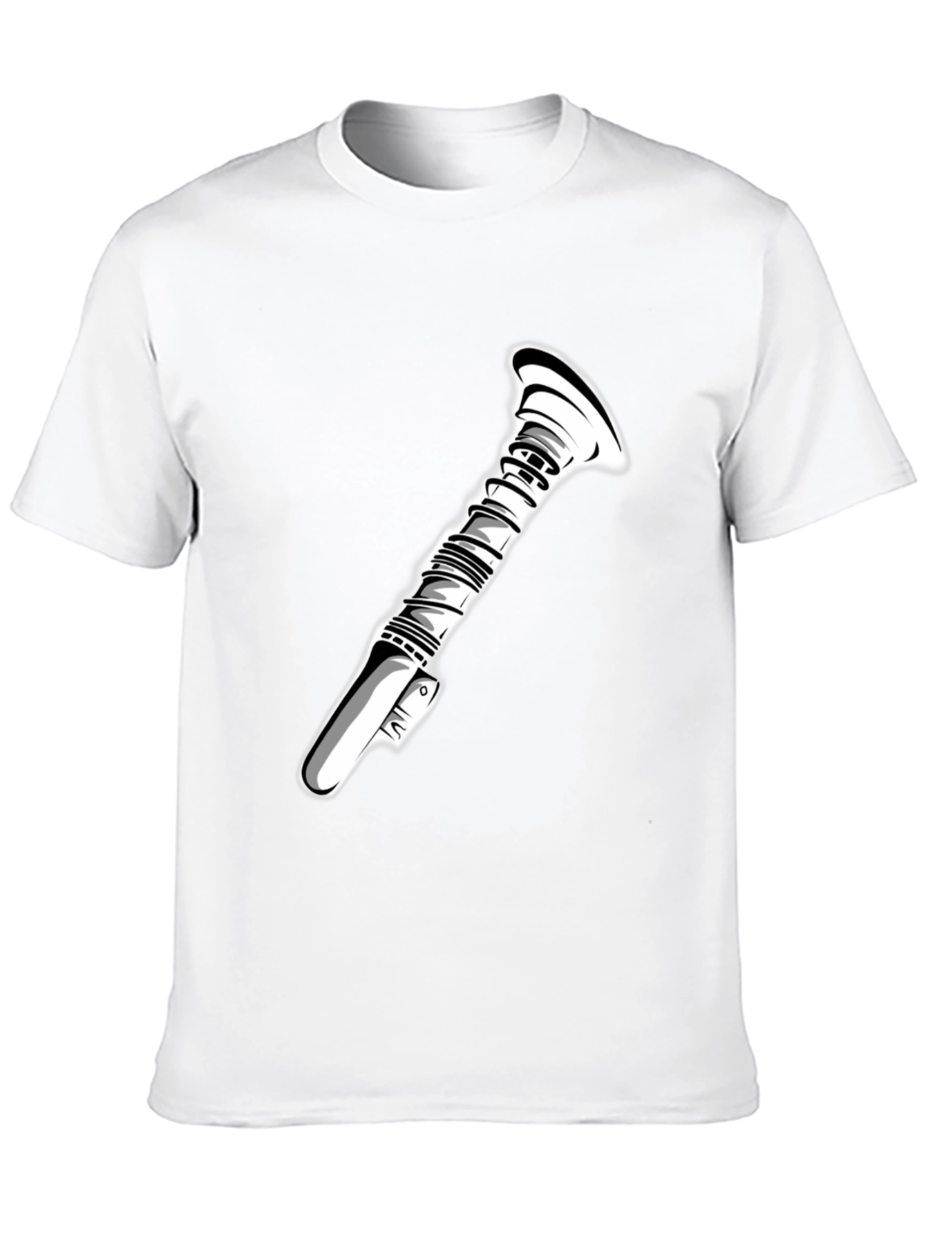 Sci-Fi Lightsaber Graphic Tee - Black