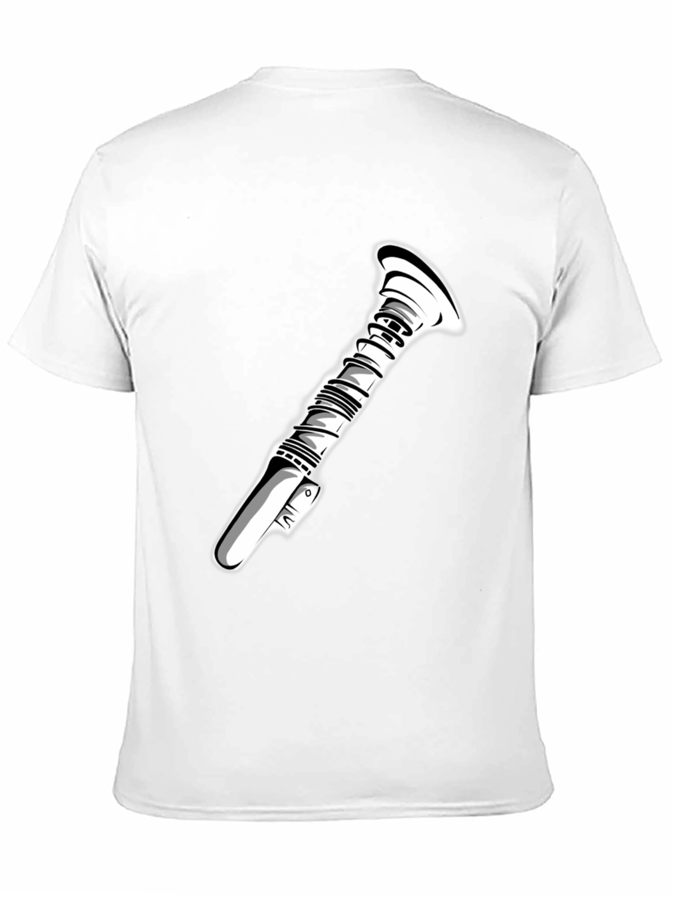 Sci-Fi Lightsaber Graphic Tee - Black
