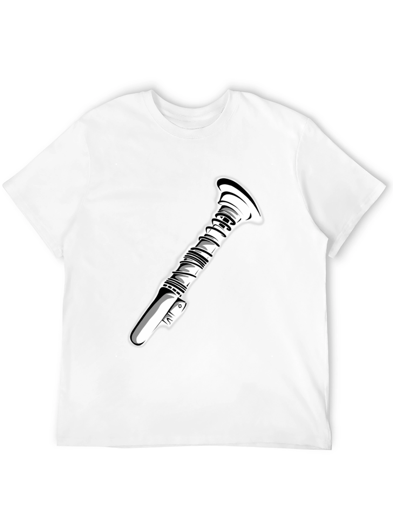 Sci-Fi Lightsaber Graphic Tee - Black