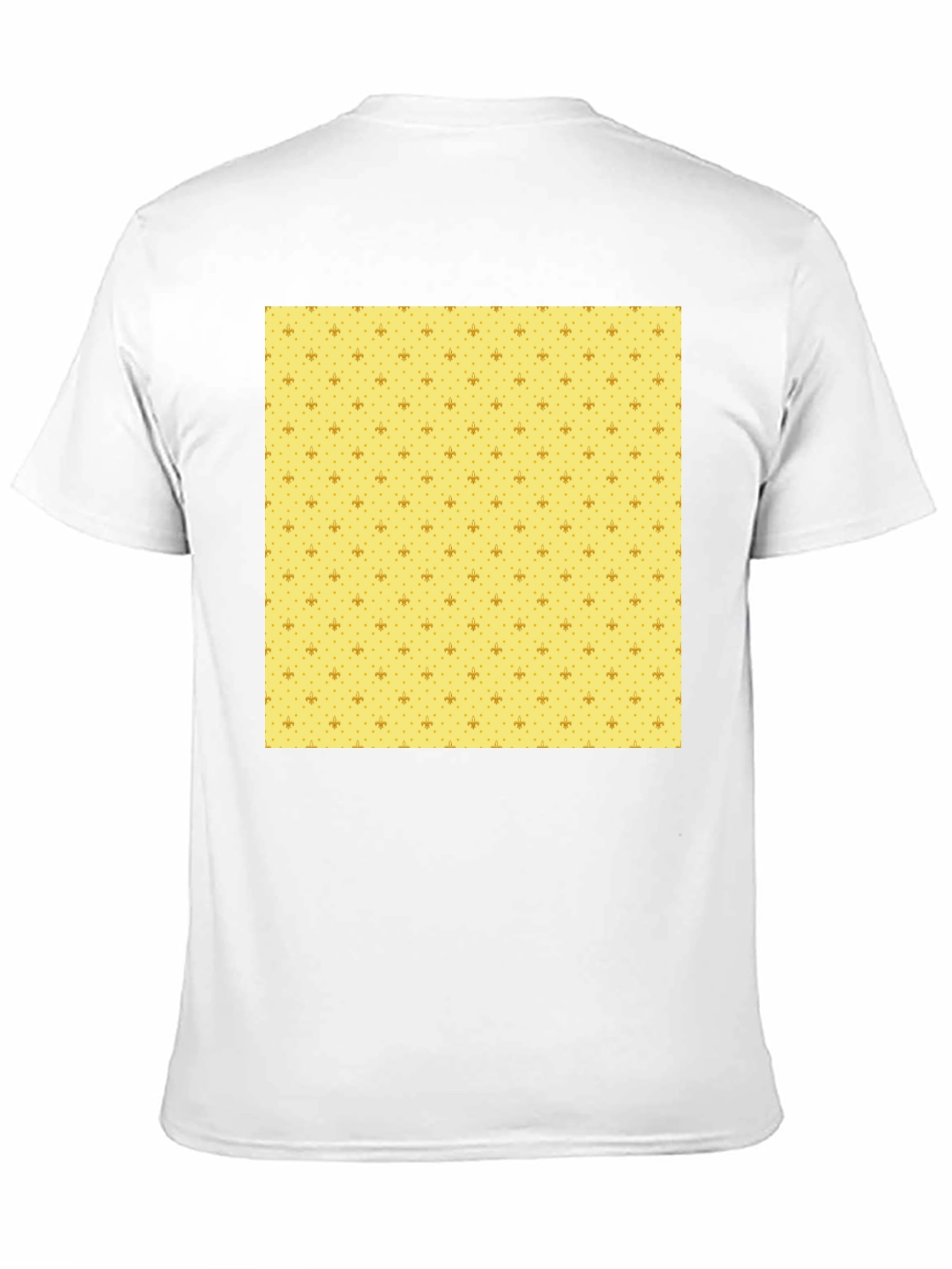 Fleur-de-lis Pattern Tee - Casual Comfort