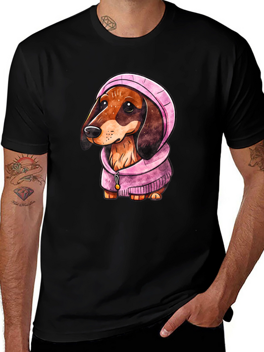 Dachshund Dog in Hoodie T-Shirt