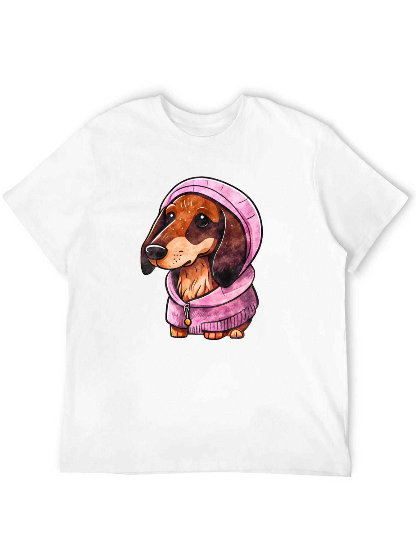 Dachshund Dog in Hoodie T-Shirt