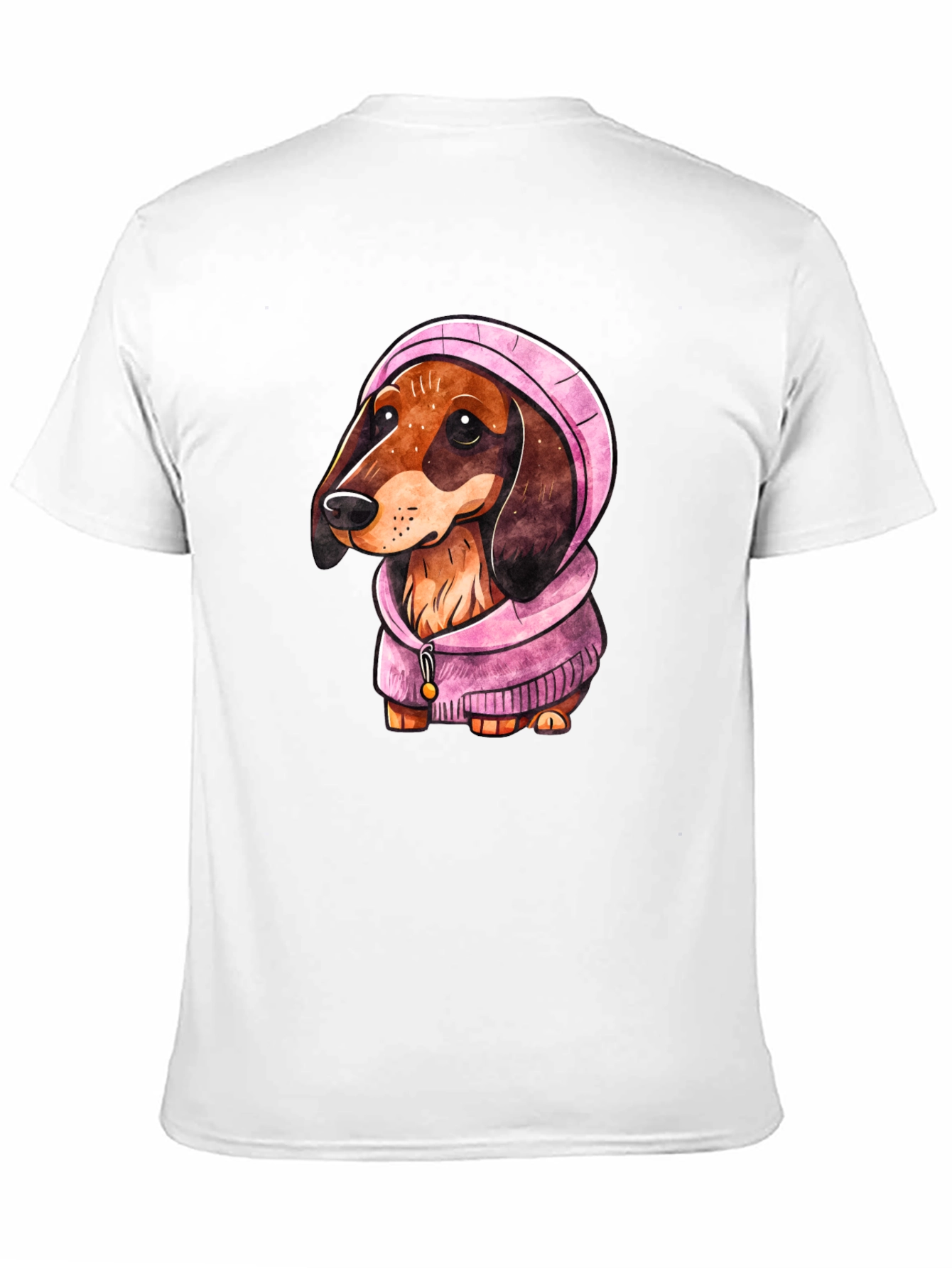 Dachshund Dog in Hoodie T-Shirt