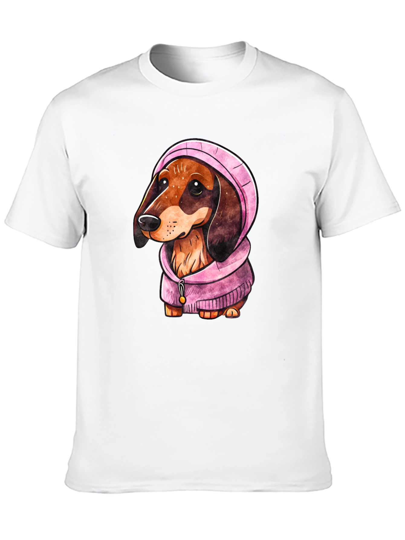 Dachshund Dog in Hoodie T-Shirt