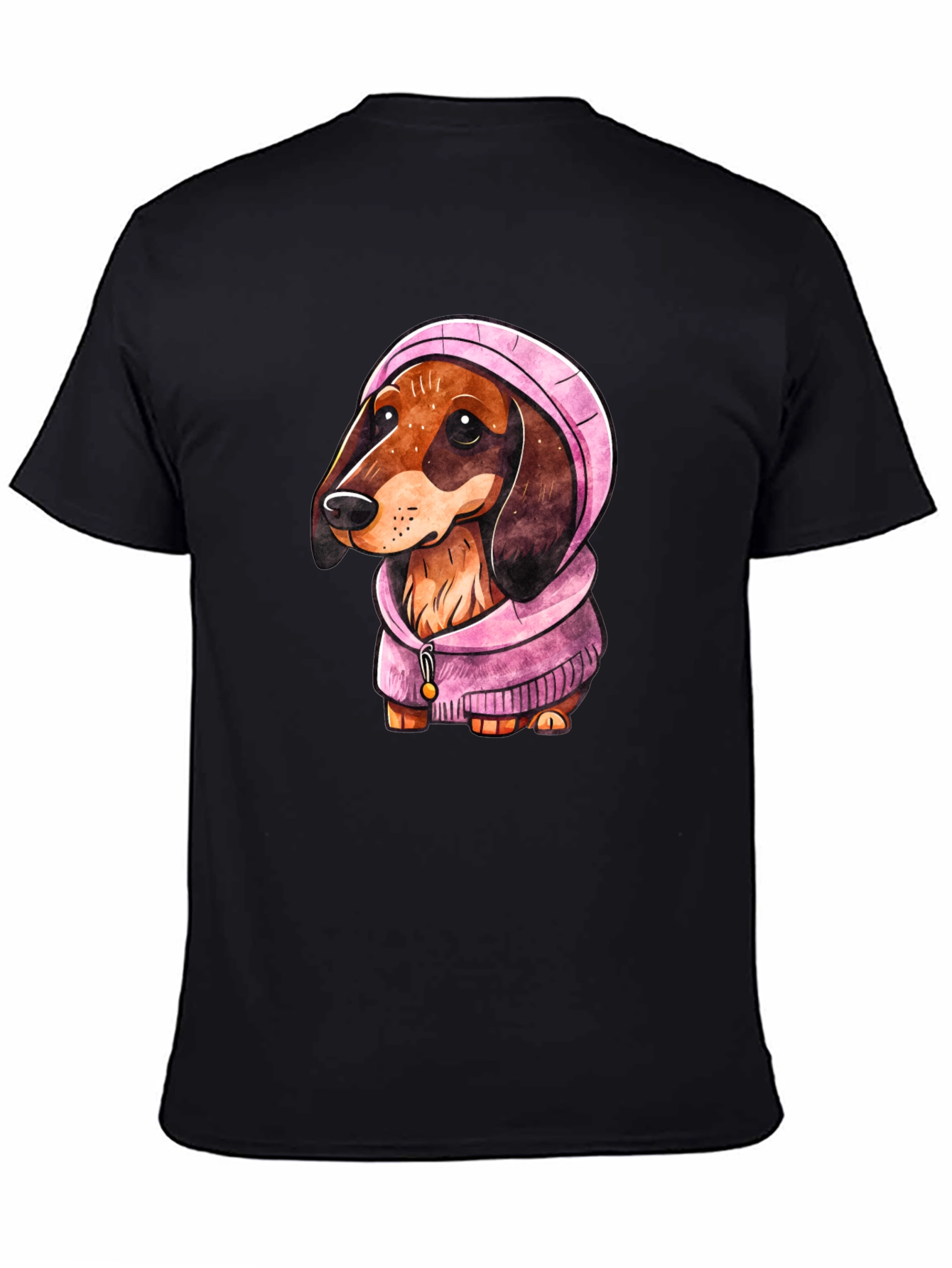 Dachshund Dog in Hoodie T-Shirt