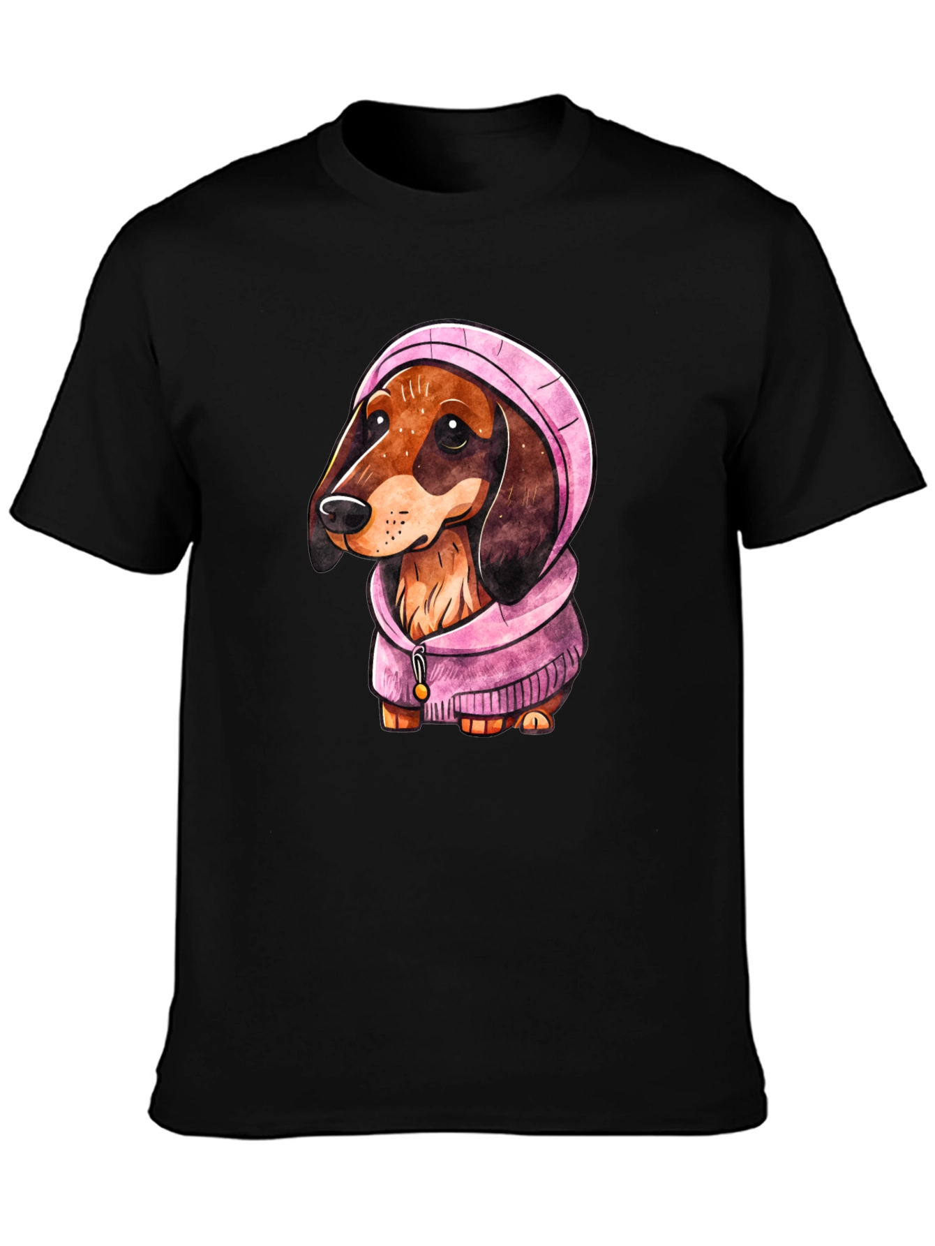 Dachshund Dog in Hoodie T-Shirt