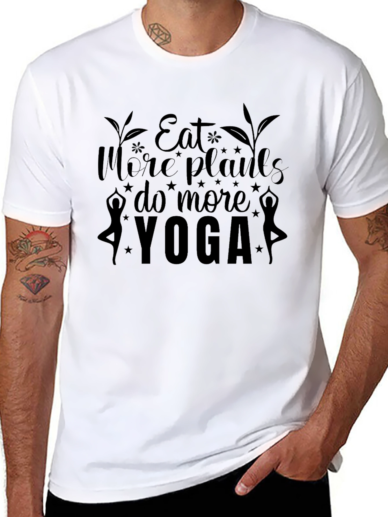 Eat More Plants Do More Yoga T-Shirt