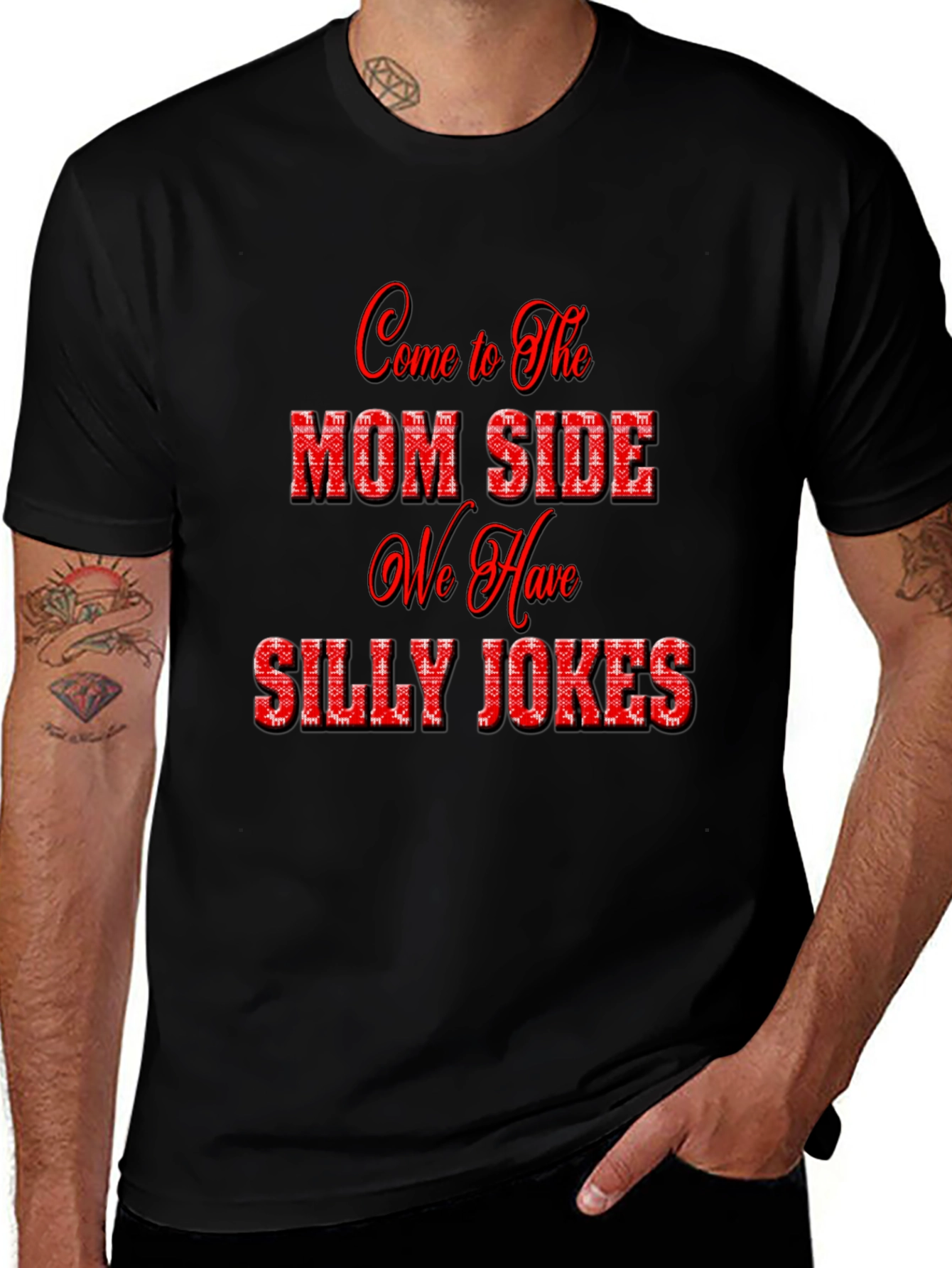 Mom Side Silly Jokes T-Shirt