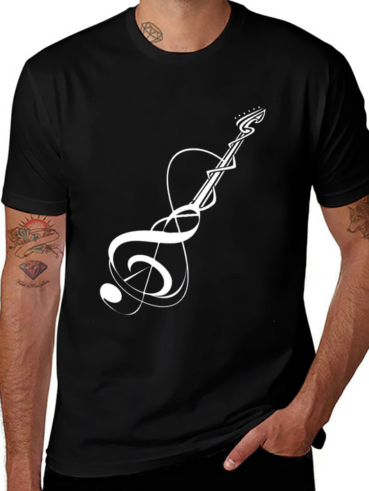 Guitar Music Note Graphic Tee