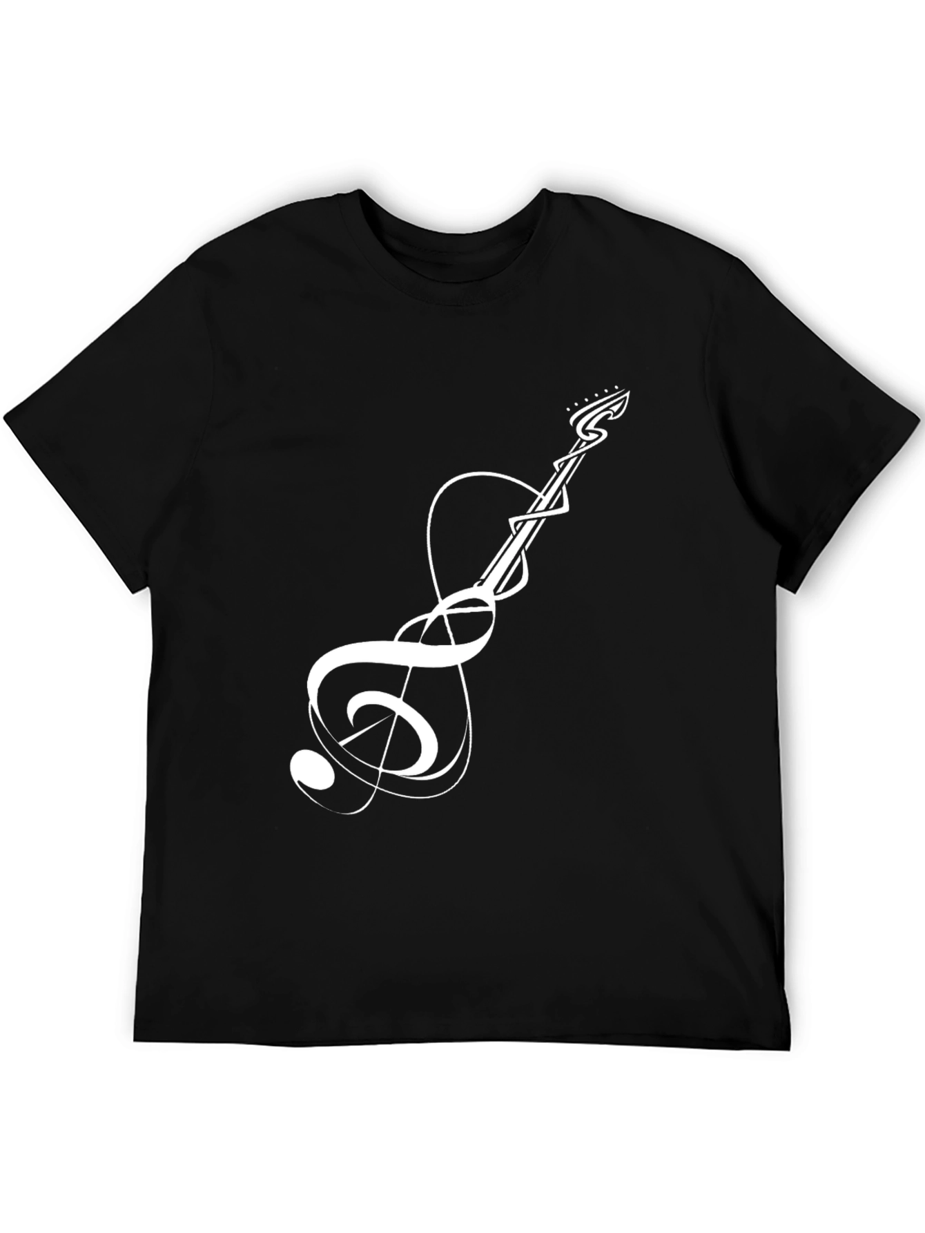 Guitar Music Note Graphic Tee