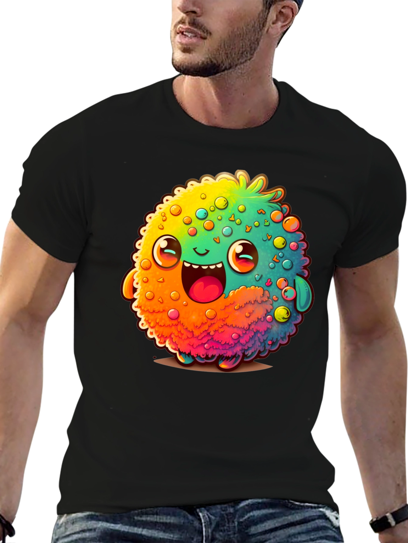 Funky Monster Graphic Tee - Black T-Shirt