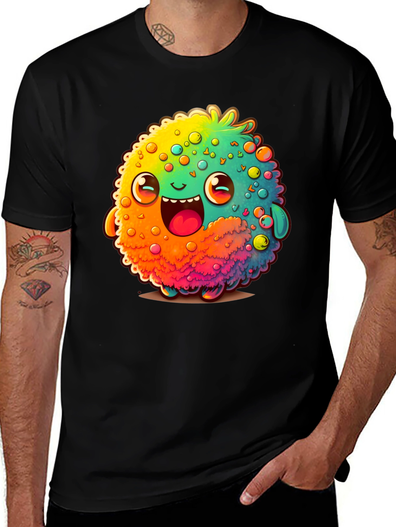 Funky Monster Graphic Tee - Black T-Shirt