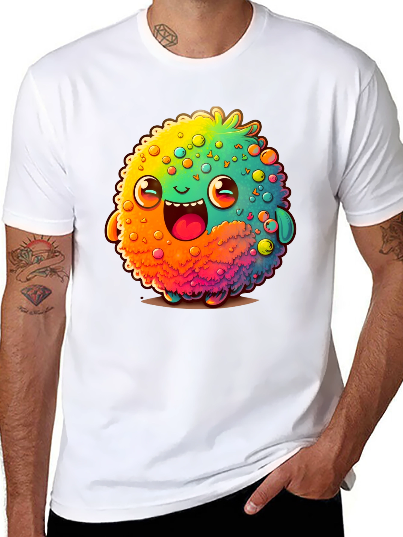 Funky Monster Graphic Tee - Black T-Shirt