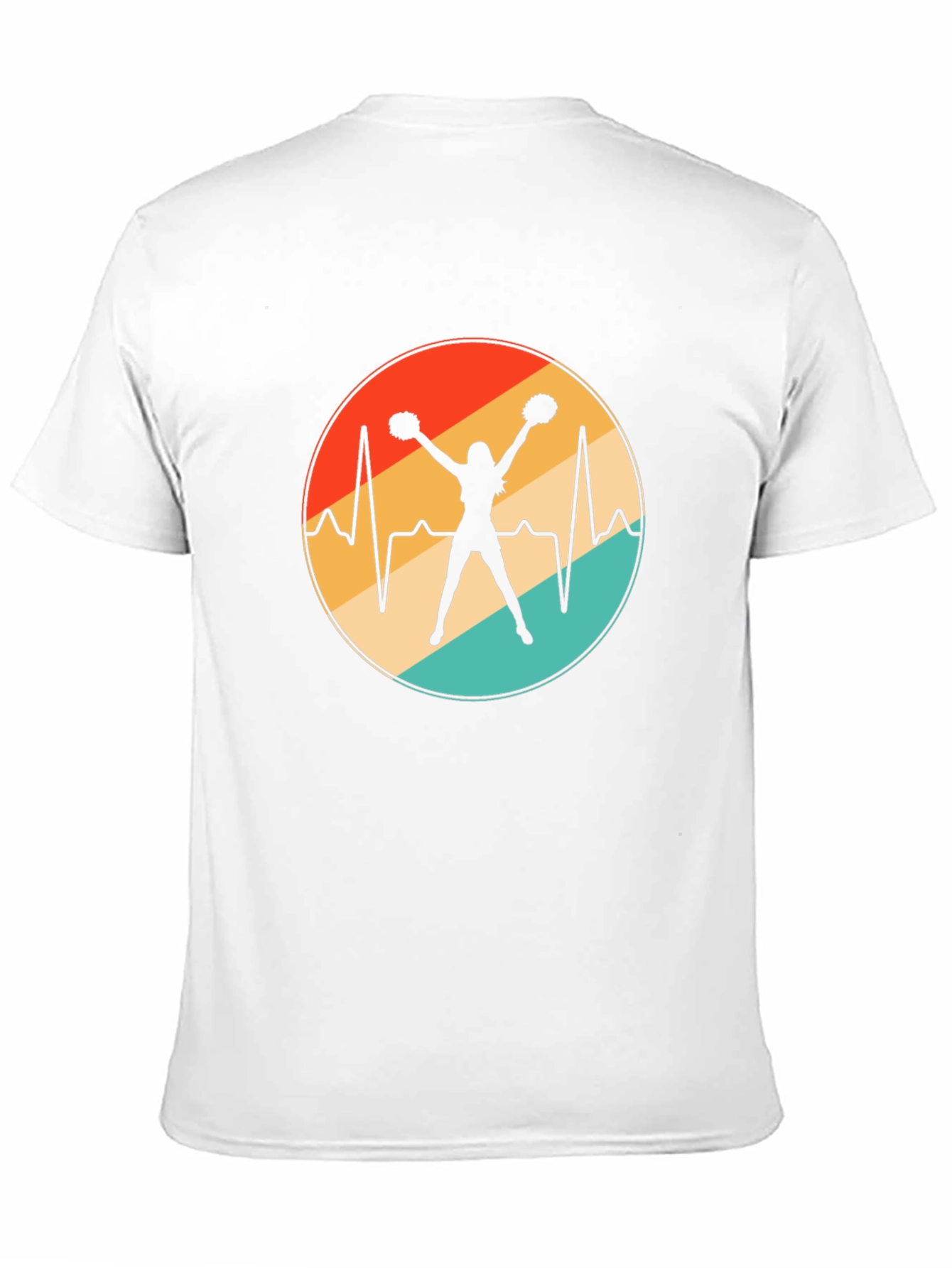Cheerleader Heartbeat Retro T-Shirt