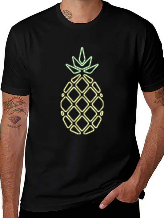 Neon Pineapple Graphic Tee - Funky & Fresh