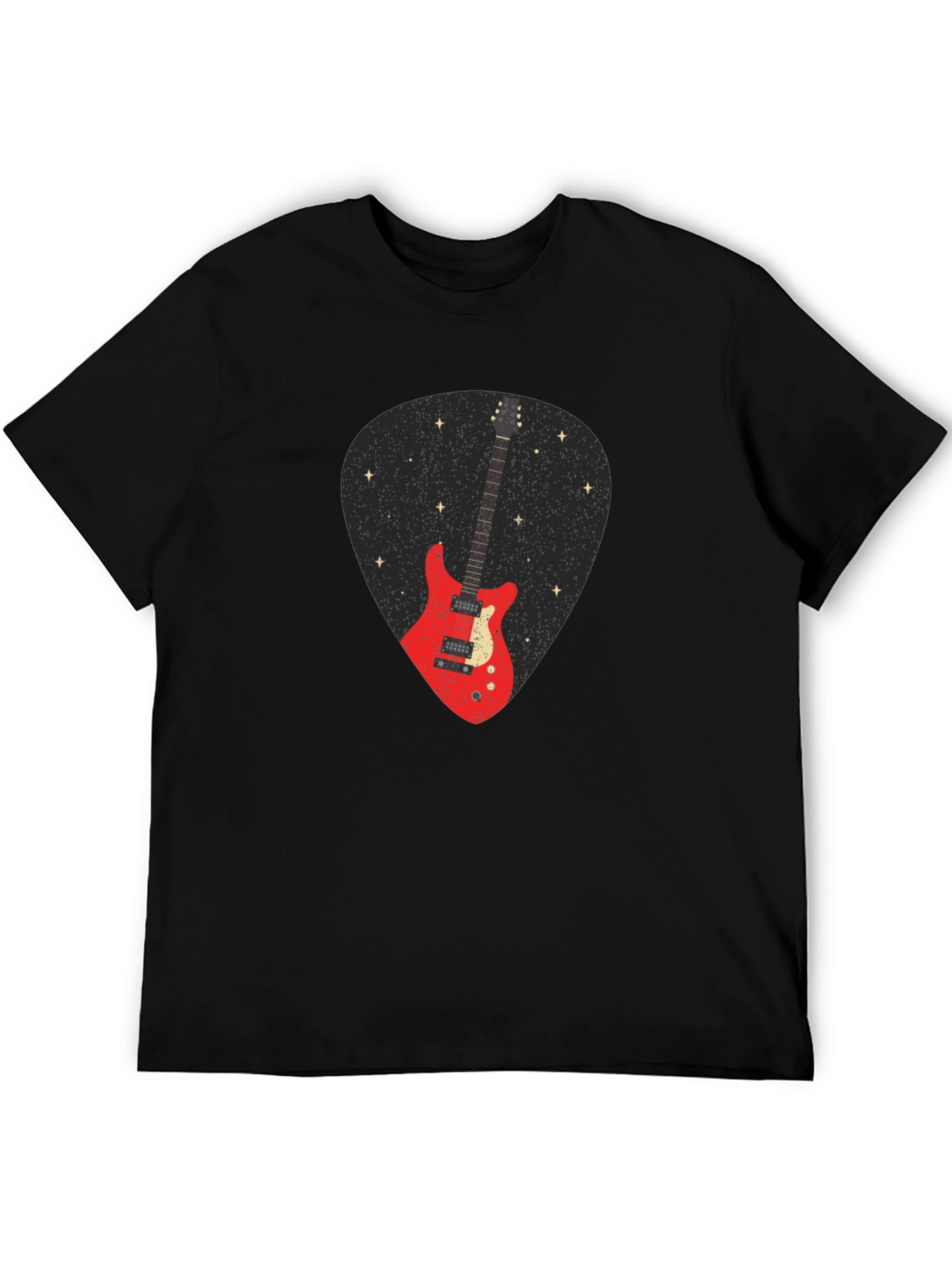 Guitar Pick Graphic Tee - Rock Music Lover