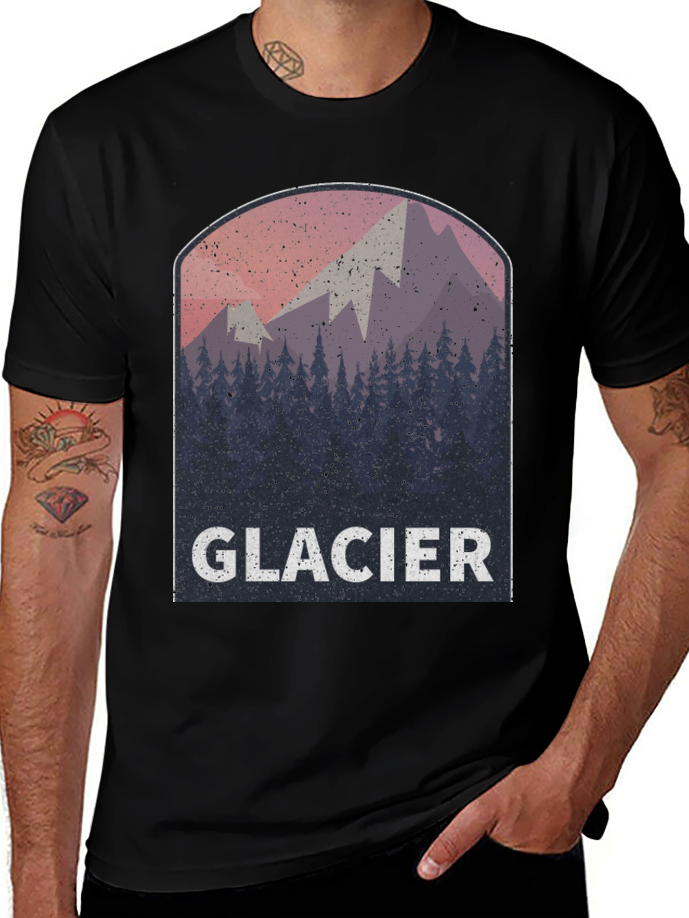 Glacier Graphic T-Shirt - Mountain Adventure Tee