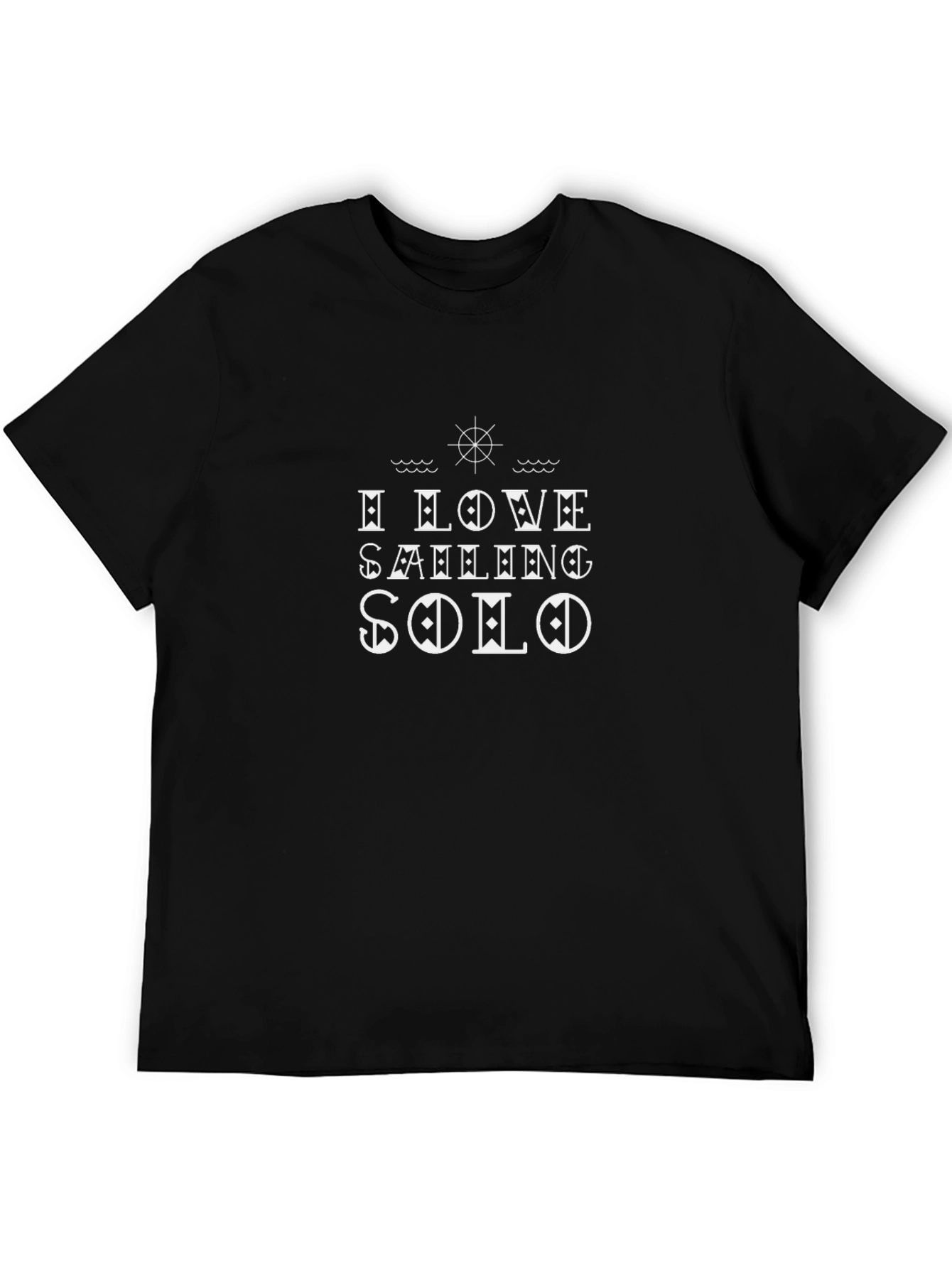 I Love Sailing Solo T-Shirt - Nautical Design