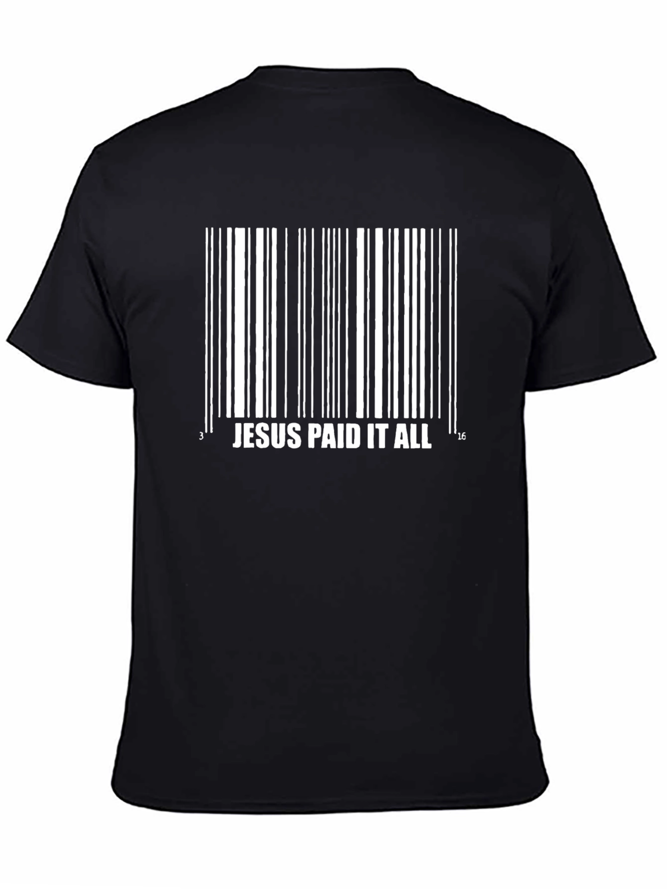 Jesus Paid It All Barcode T-Shirt - Christian Apparel