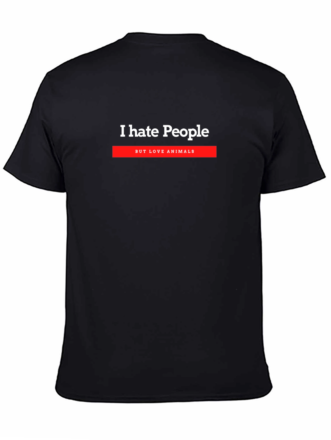 I Hate People But Love Animals Graphic T-Shirt