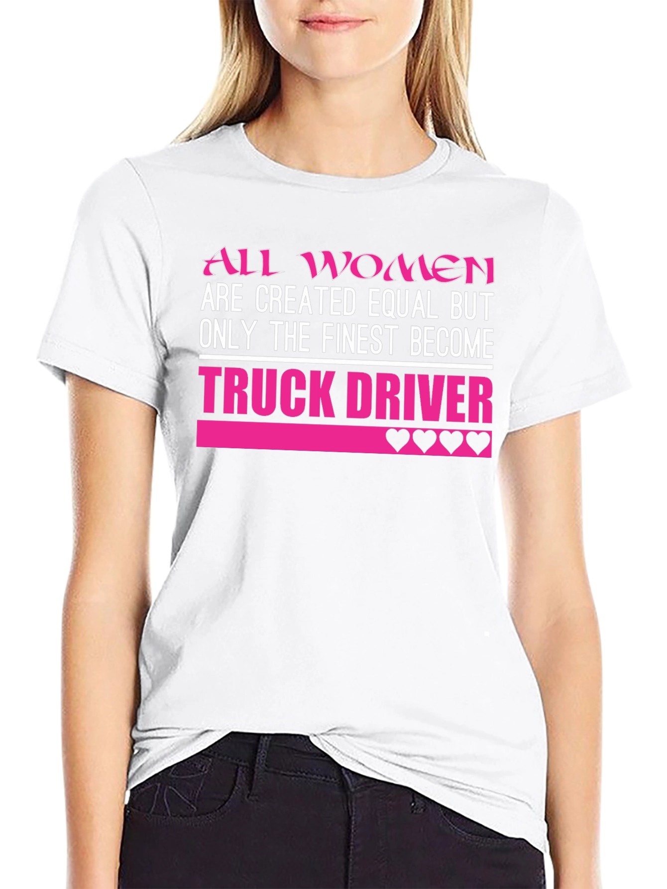 Finest Women Truck Driver Graphic T-Shirt