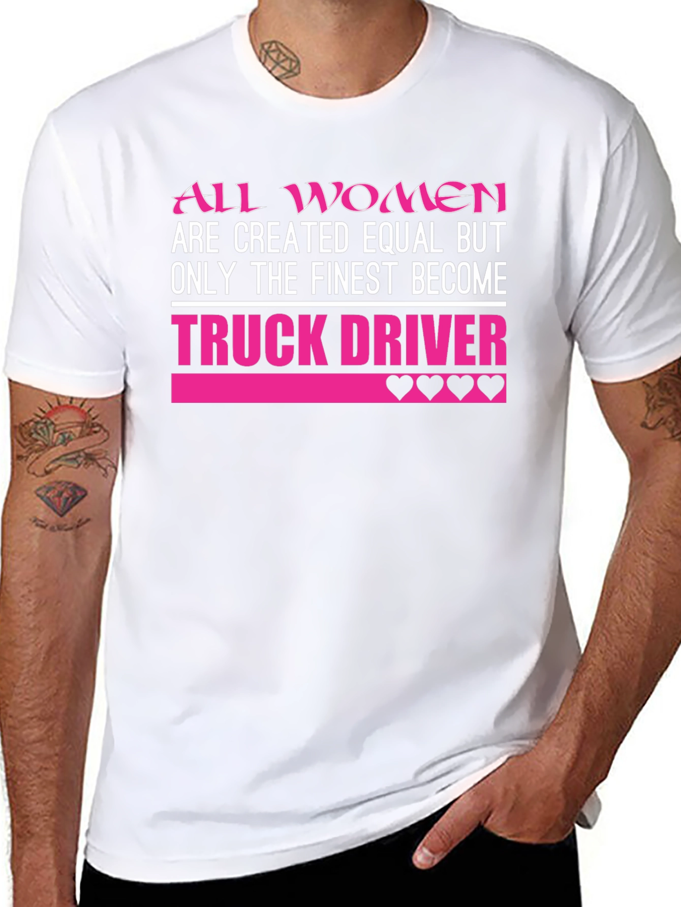 Finest Women Truck Driver Graphic T-Shirt