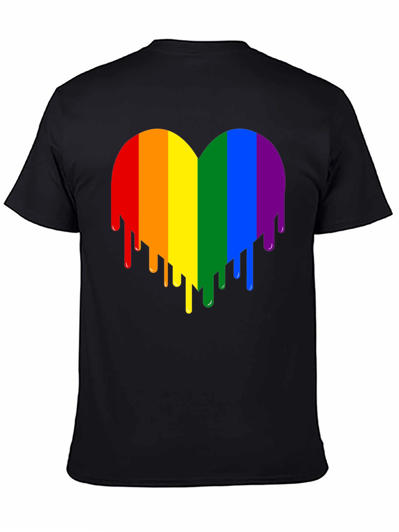 Rainbow Heart Drip Graphic Tee