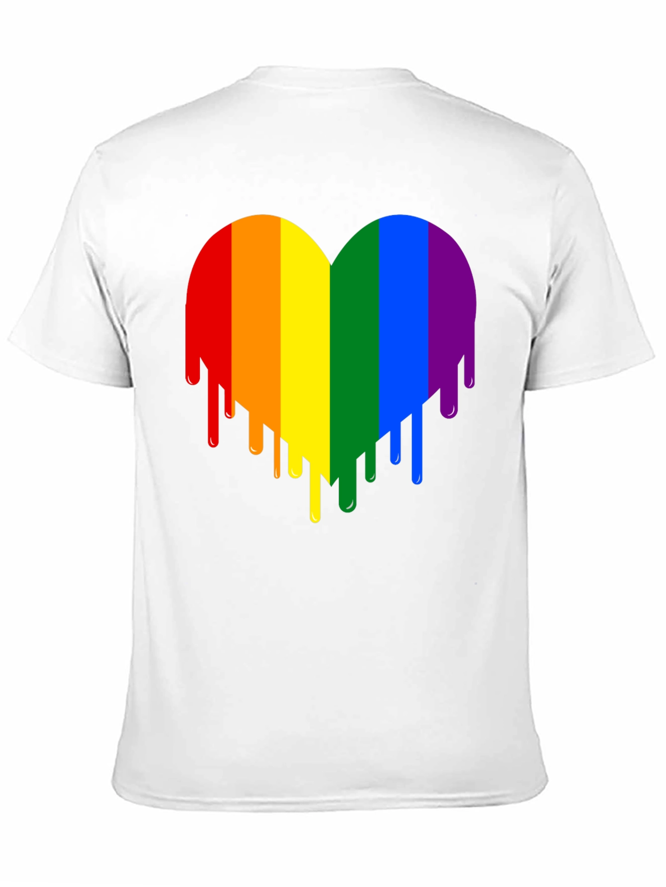 Rainbow Heart Drip Graphic Tee