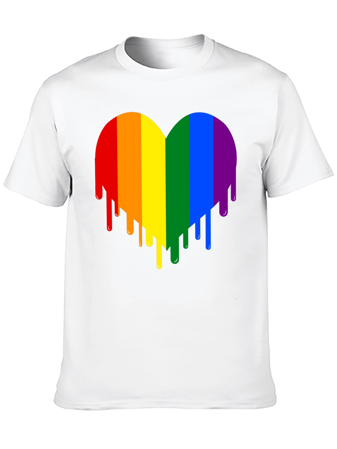 Rainbow Heart Drip Graphic Tee