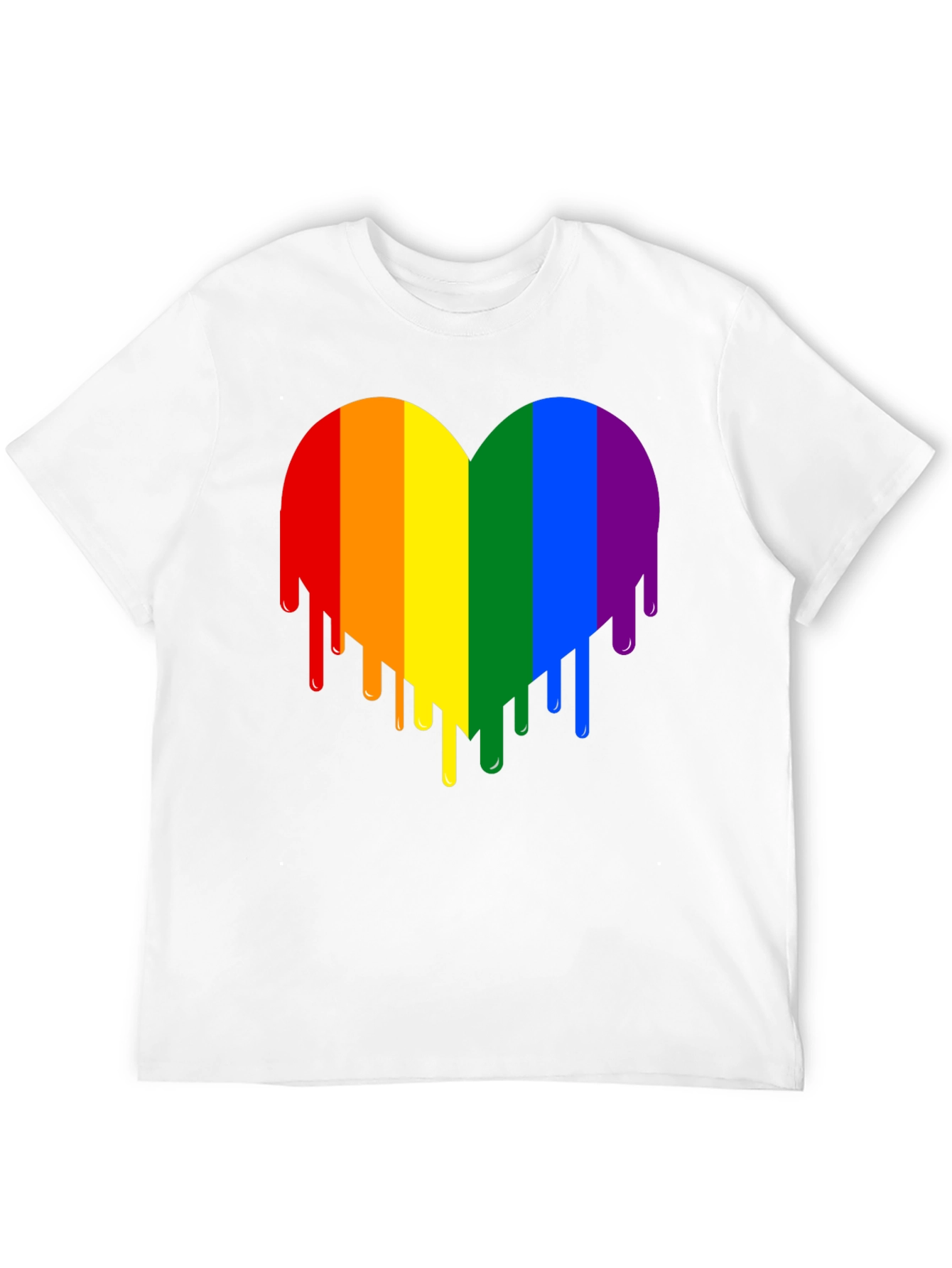 Rainbow Heart Drip Graphic Tee
