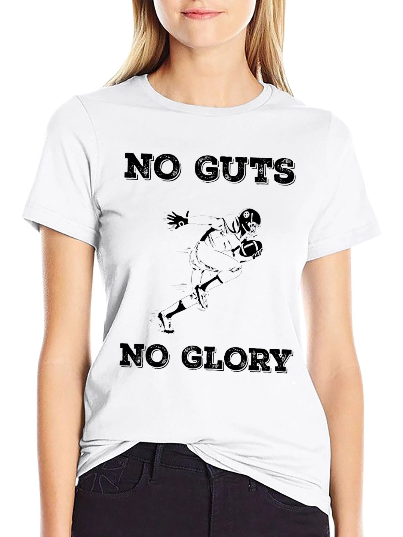 No Guts No Glory Football Graphic Tee