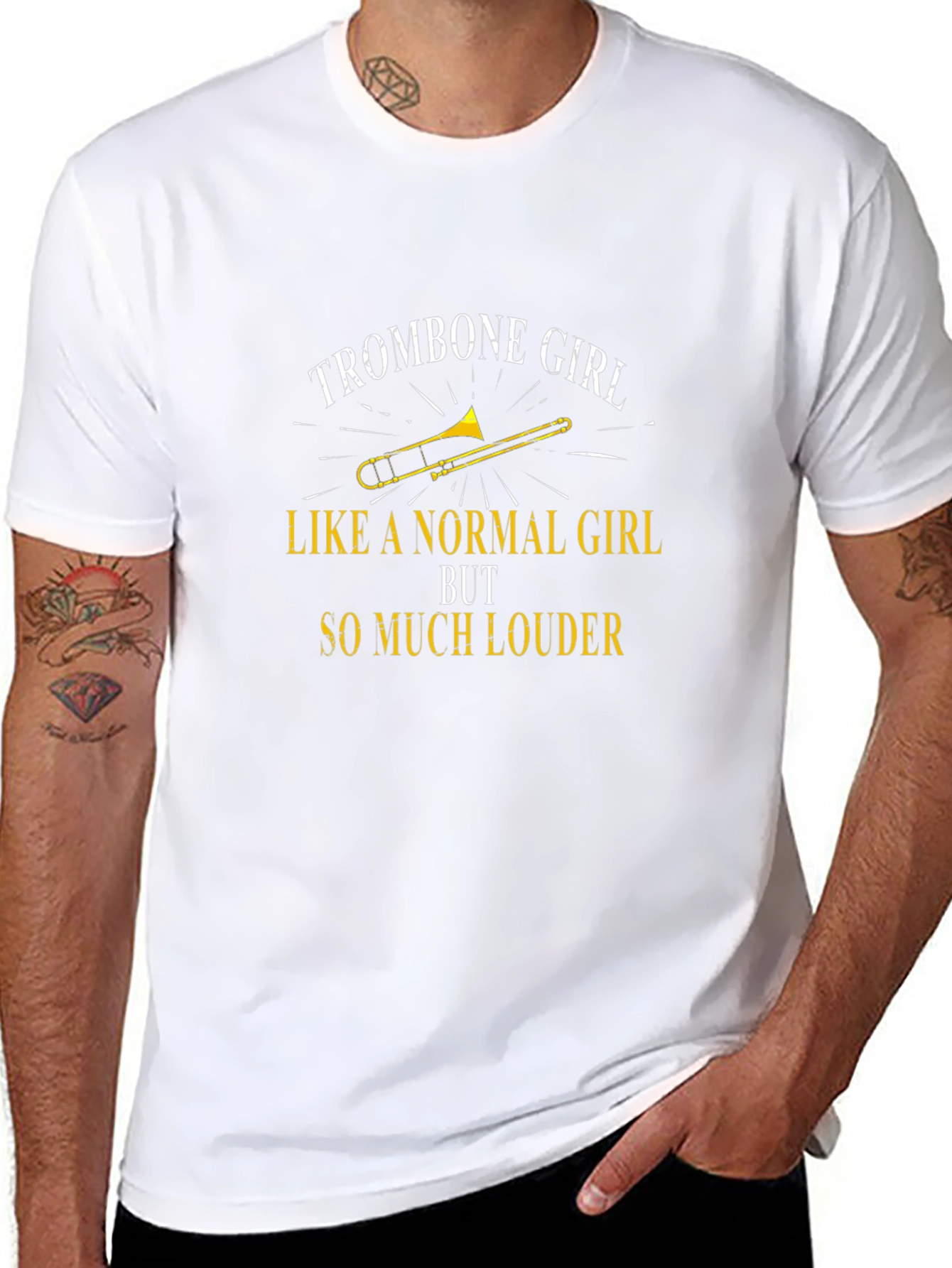 Trombone Girl So Much Louder Black T-Shirt