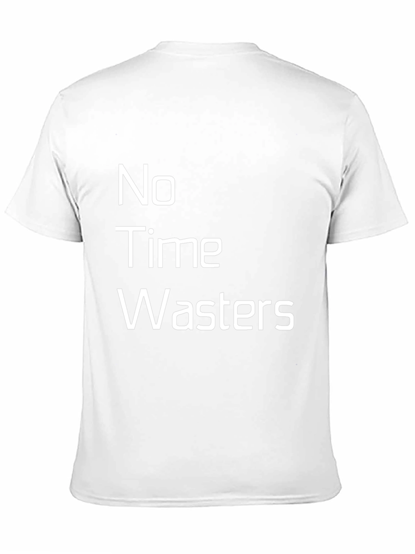No Time Wasters Black Graphic Tee - Casual Wear