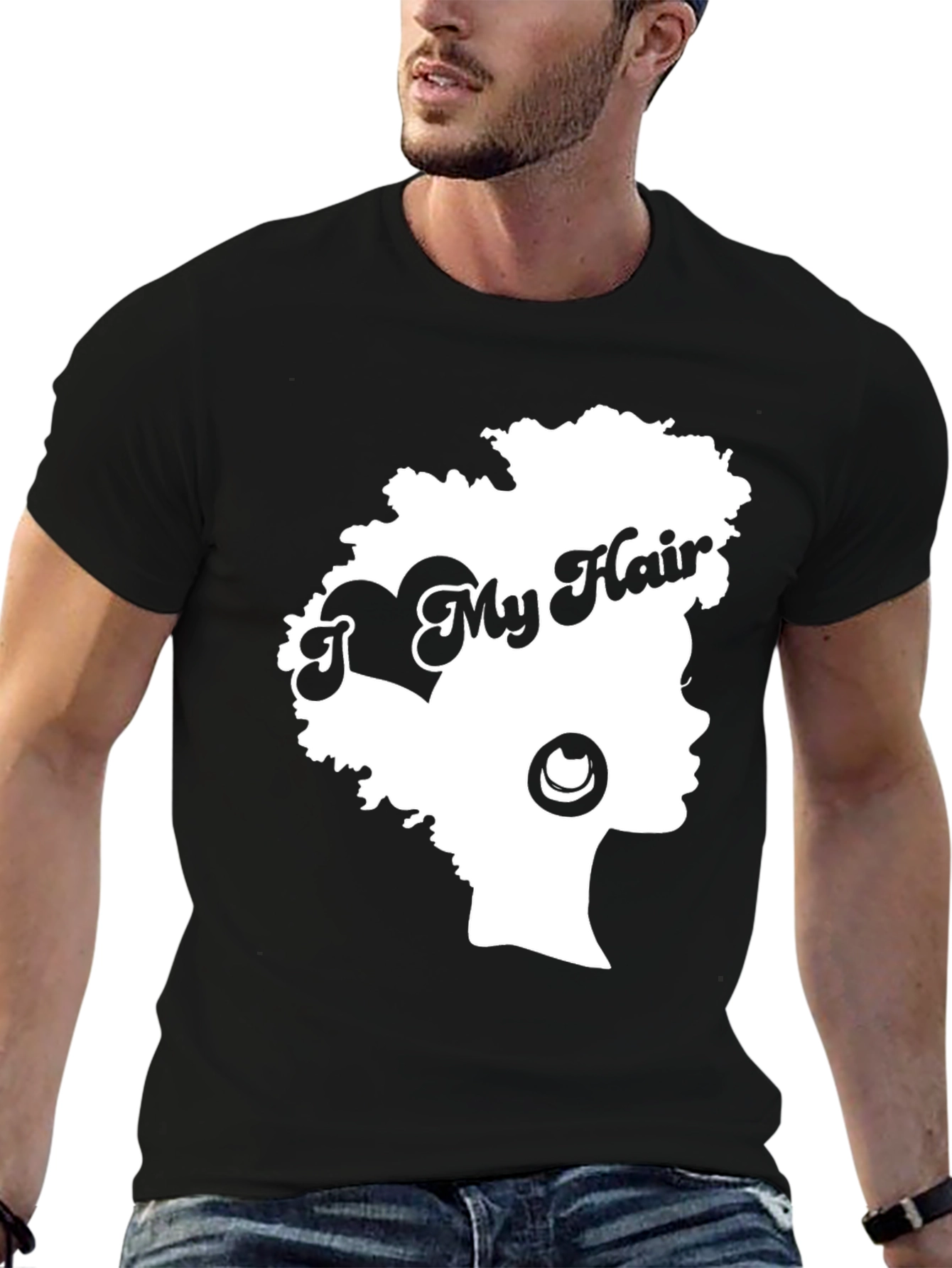 I Love My Hair Graphic Tee - Afro Pride