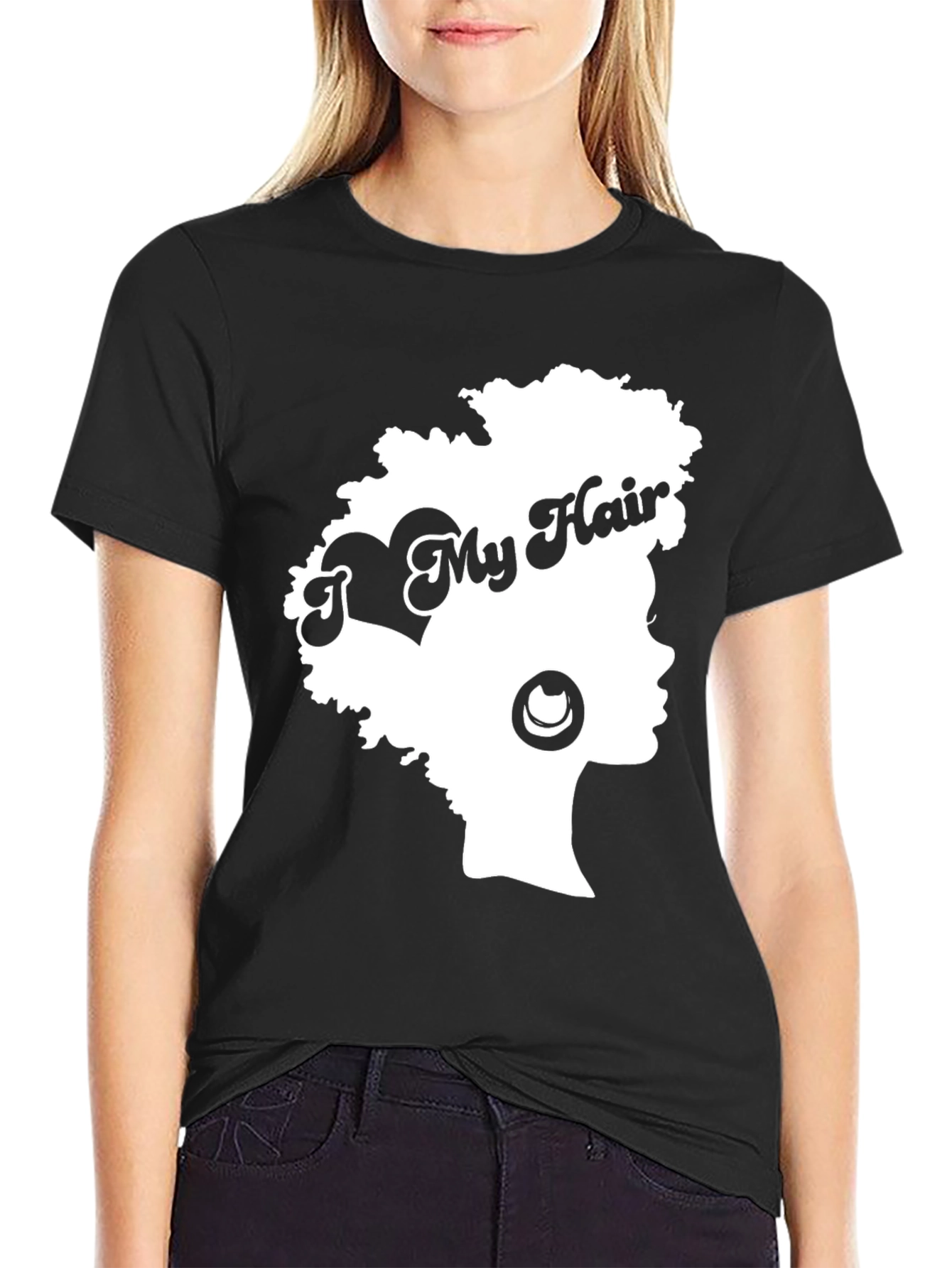 I Love My Hair Graphic Tee - Afro Pride