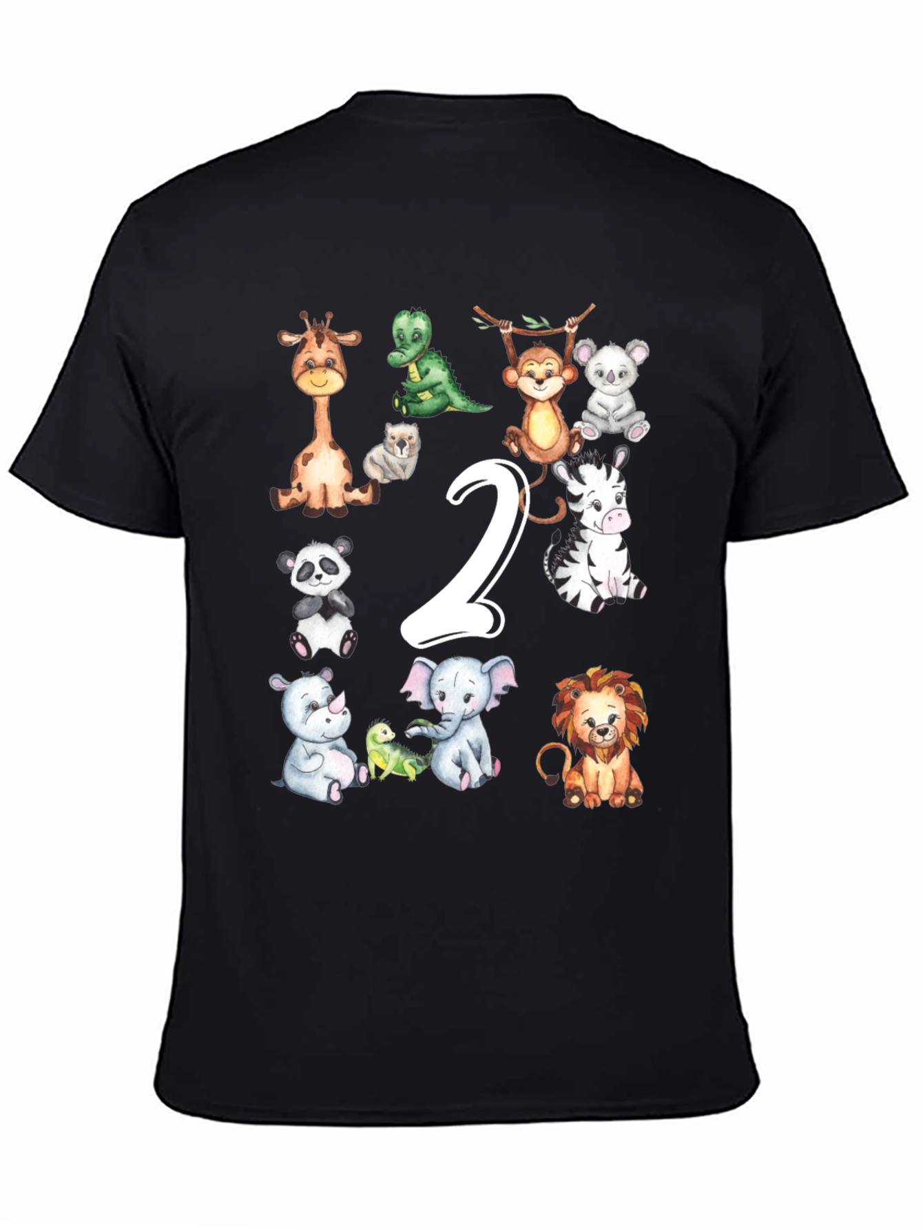 Cute Animal 2nd Birthday T-Shirt