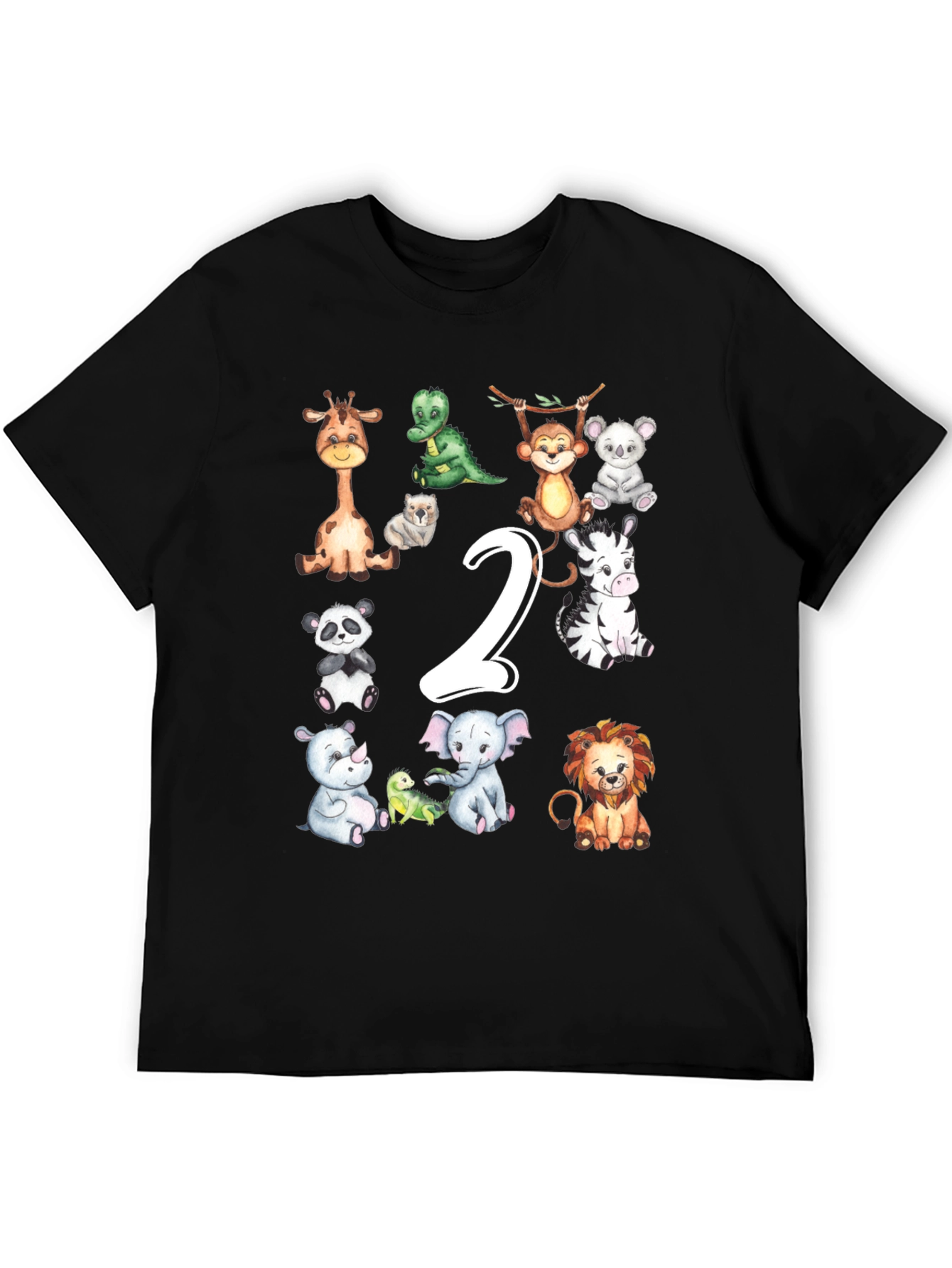 Cute Animal 2nd Birthday T-Shirt