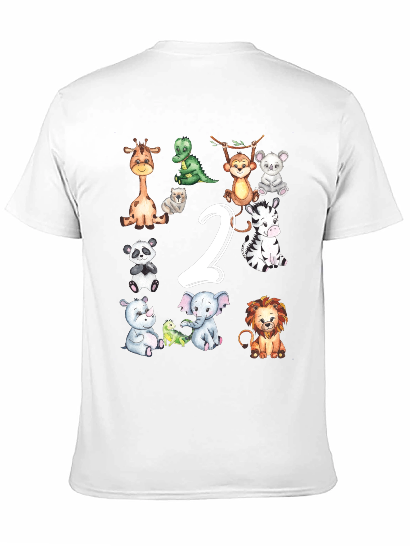 Cute Animal 2nd Birthday T-Shirt