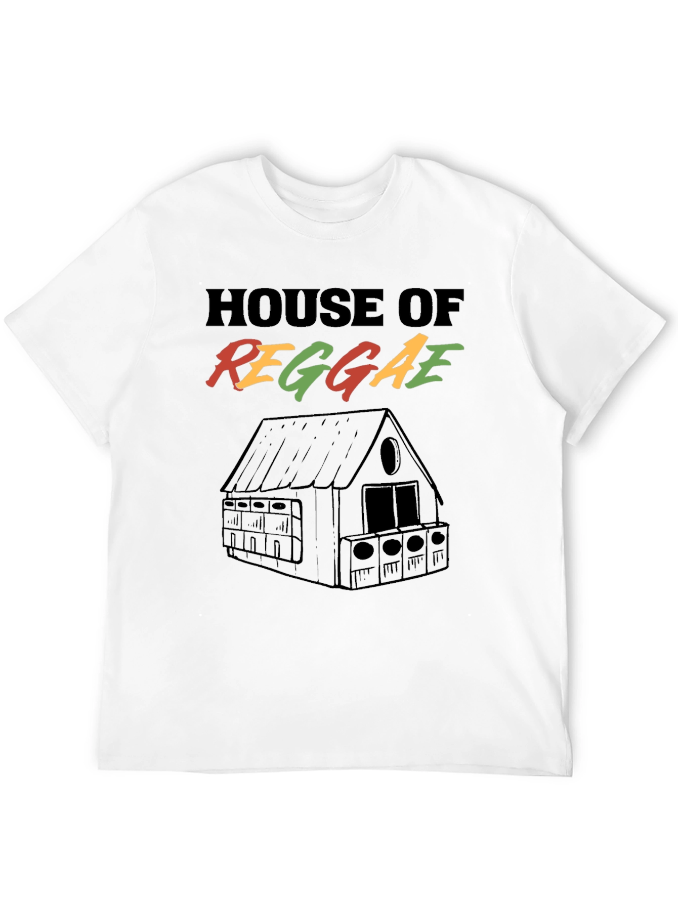 House of Reggae Black Graphic T-Shirt