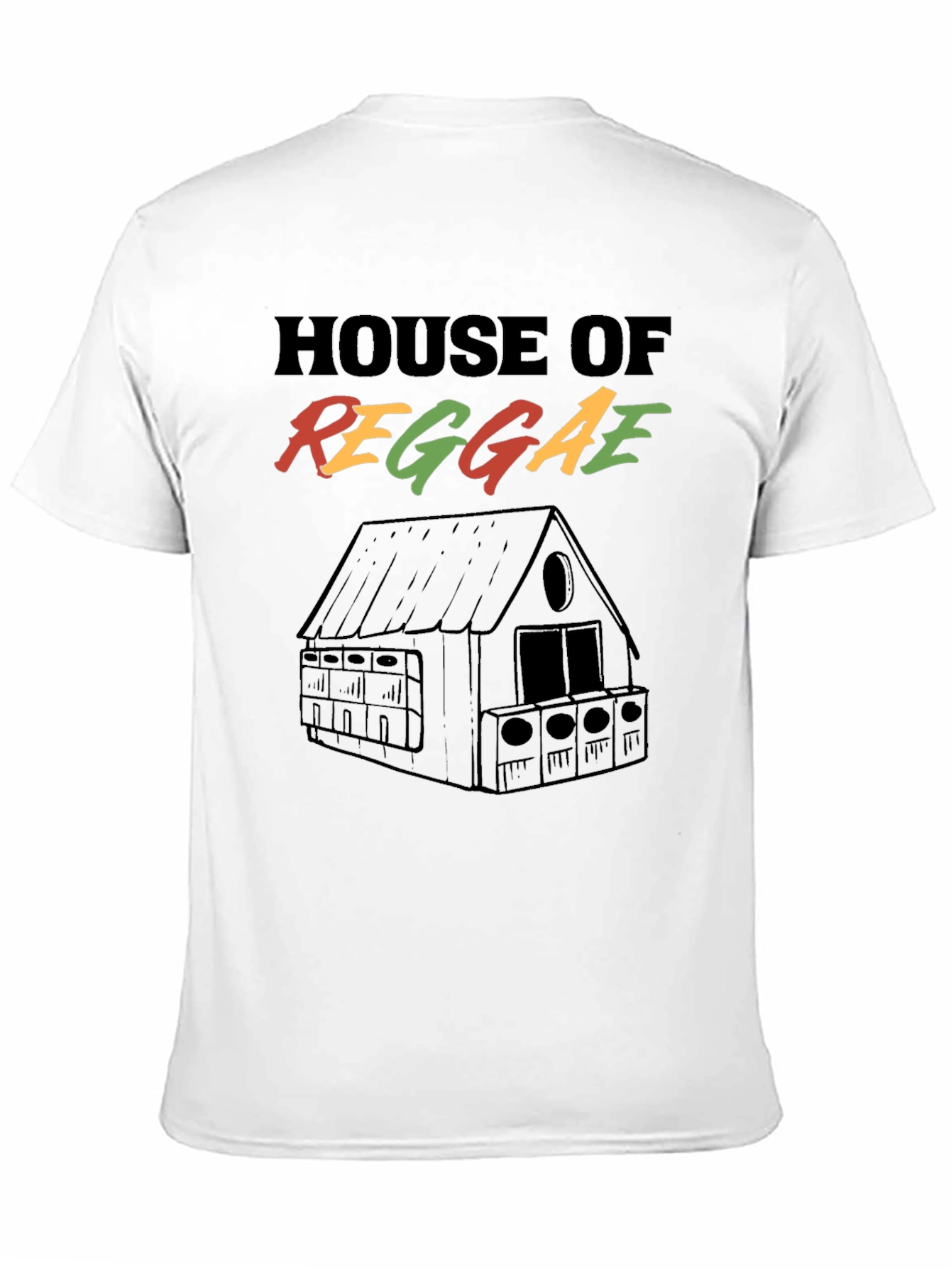 House of Reggae Black Graphic T-Shirt