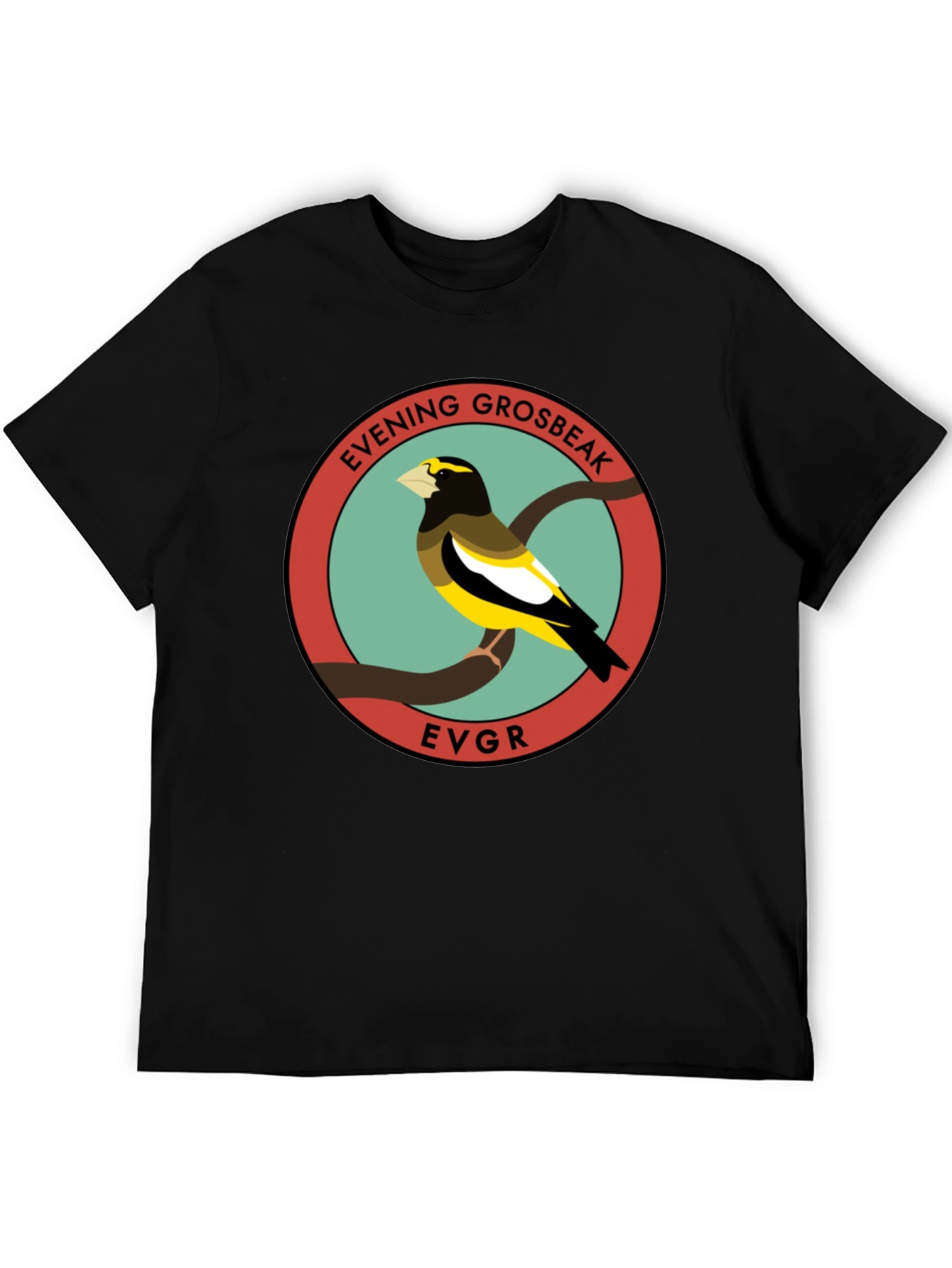 Evening Grosbeak Graphic T-Shirt - Bird Lover Tee