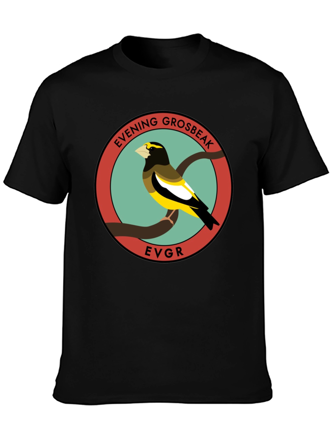 Evening Grosbeak Graphic T-Shirt - Bird Lover Tee