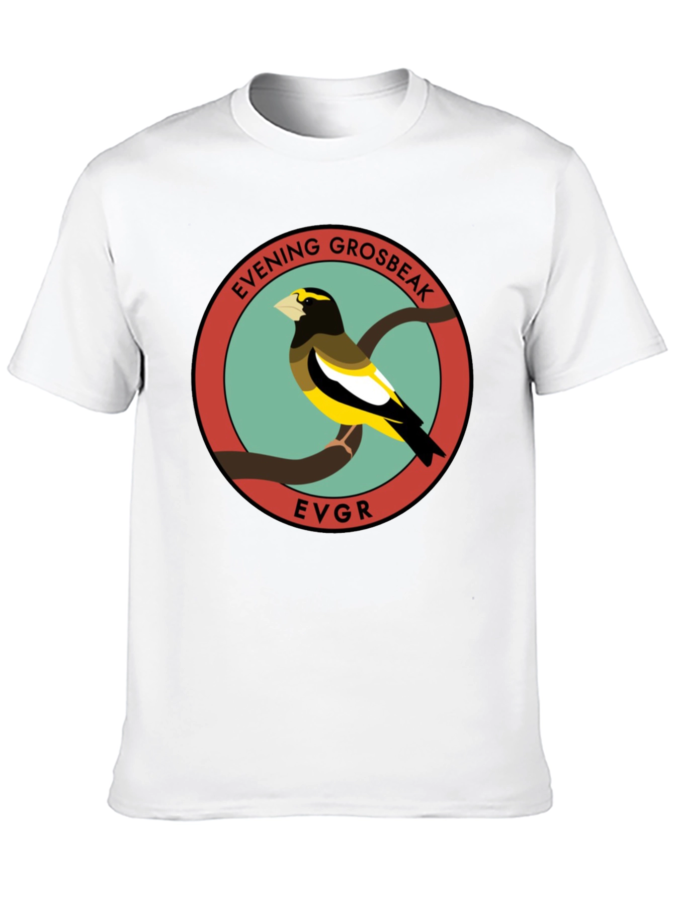 Evening Grosbeak Graphic T-Shirt - Bird Lover Tee