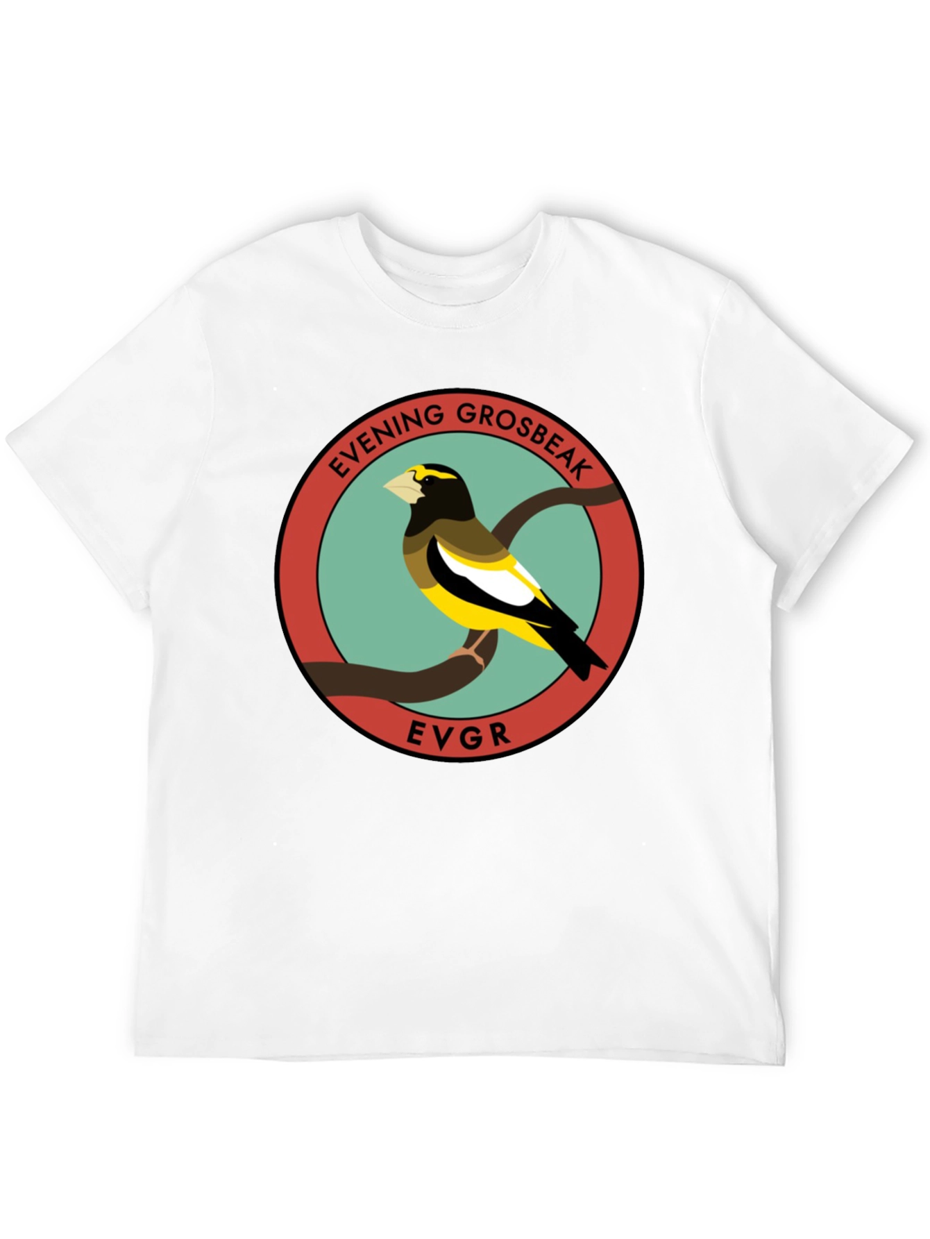 Evening Grosbeak Graphic T-Shirt - Bird Lover Tee