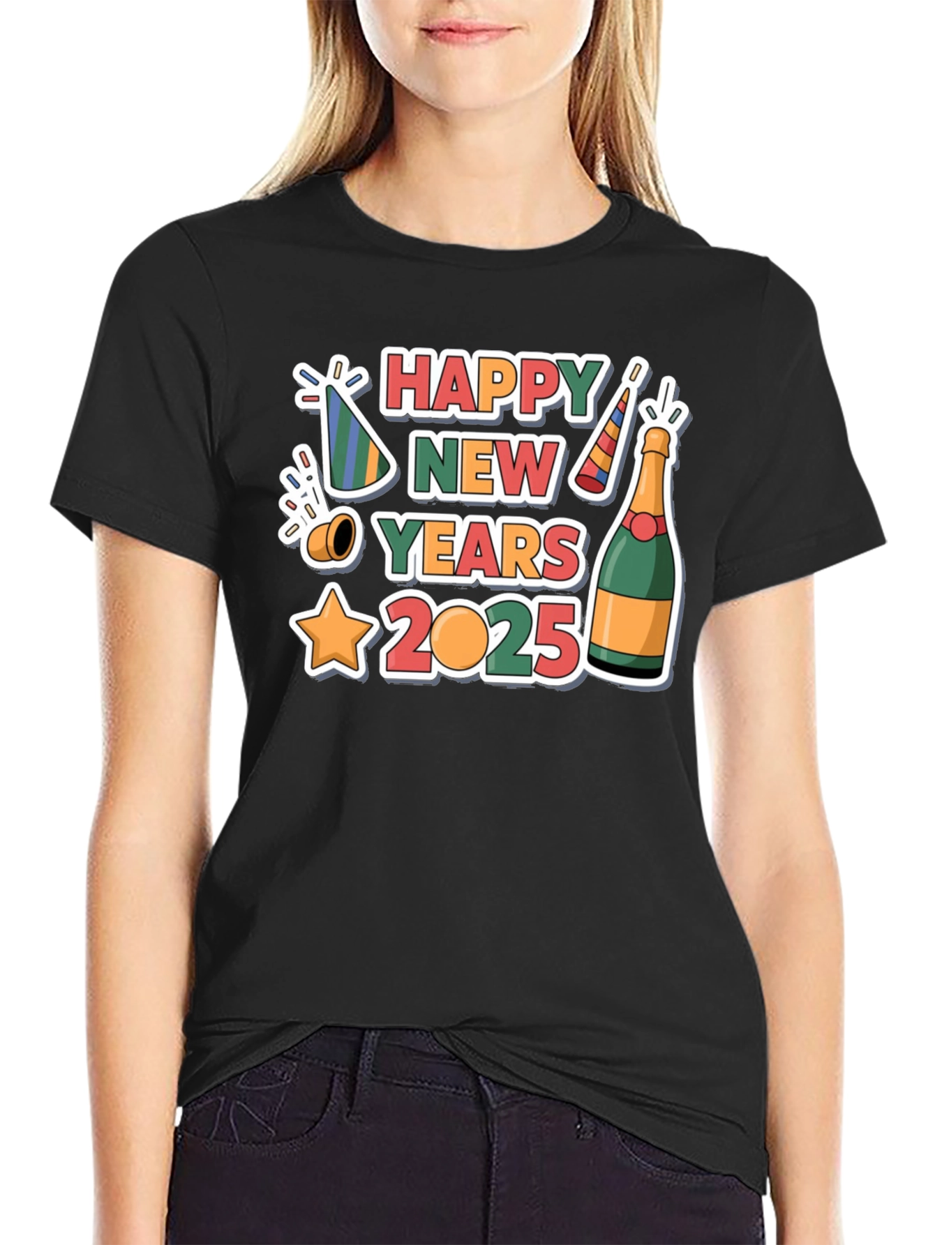 Happy New Year 2025 Graphic T-Shirt